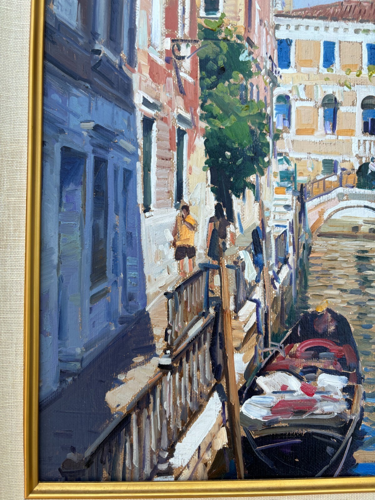 Venice Landscape Lagoon Listed Master painter Armando Romano Impressionist Art