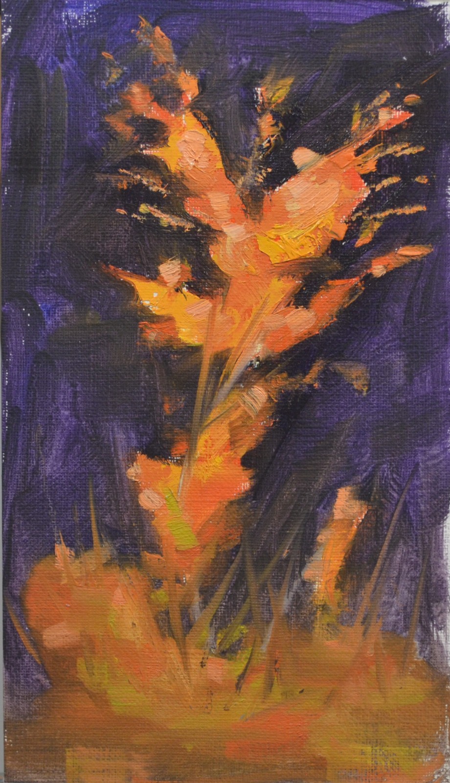 Autumn Light 4×7 Original Oil Painting Signed by Artist