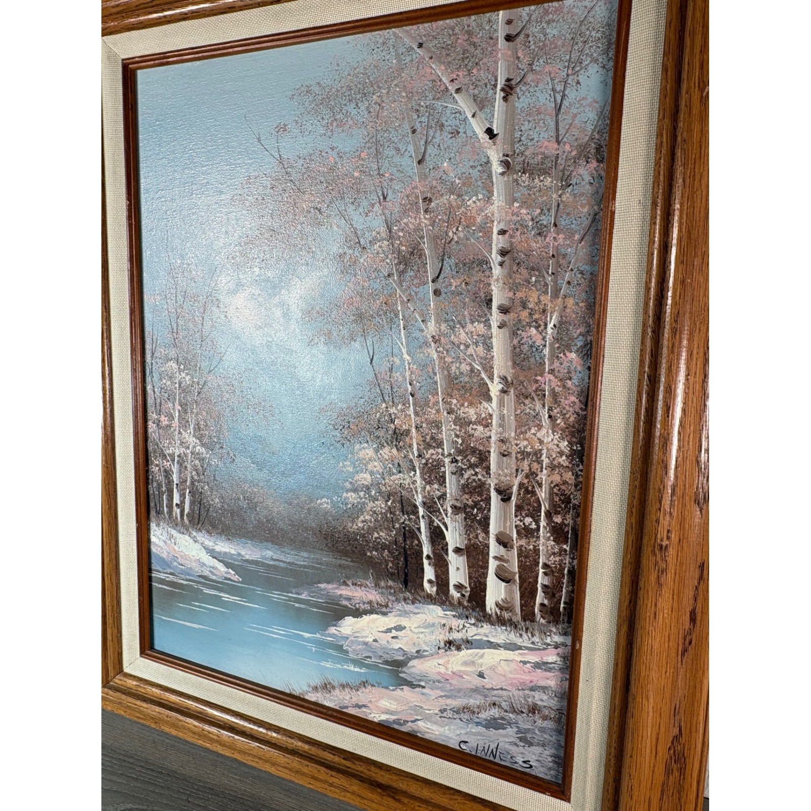 Clara C Inness Signed Original Painting- Landscape Art American Artist 1874-1932