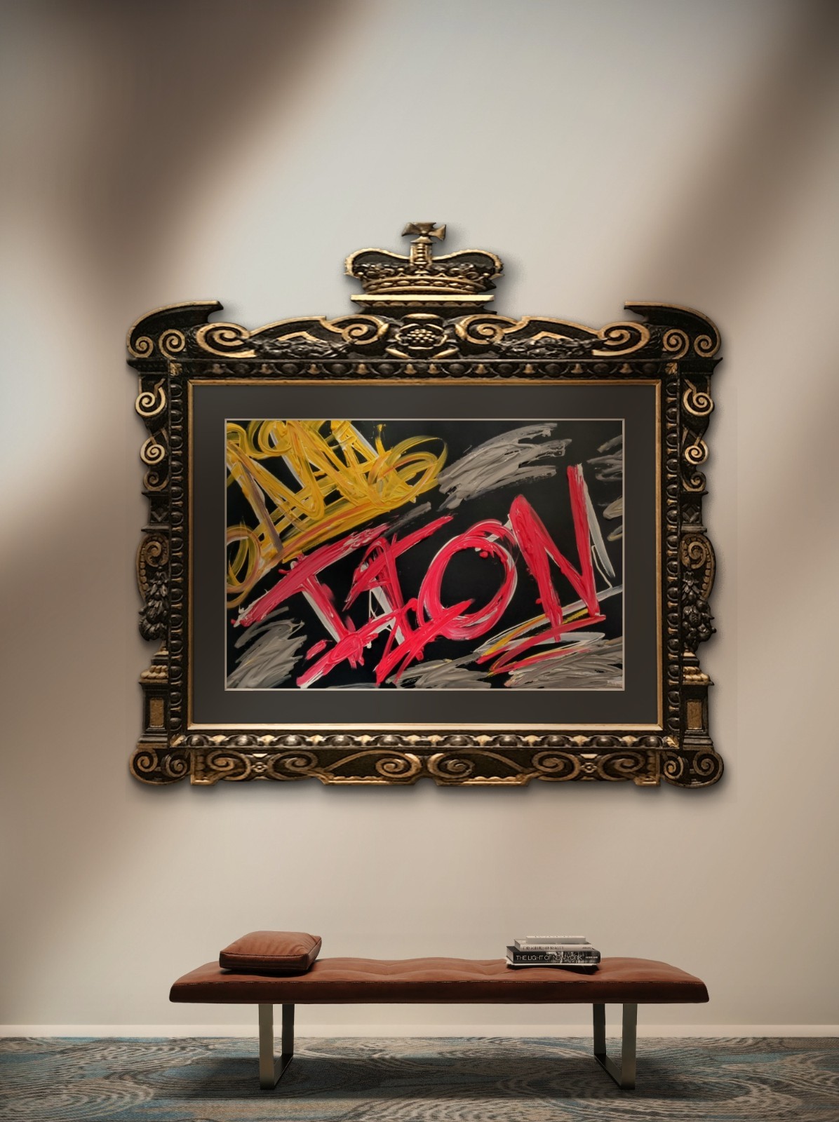 Trey Coppland, ICON Abstract Graffiti Acrylic Painting, 24+36 in, 2026, Signed