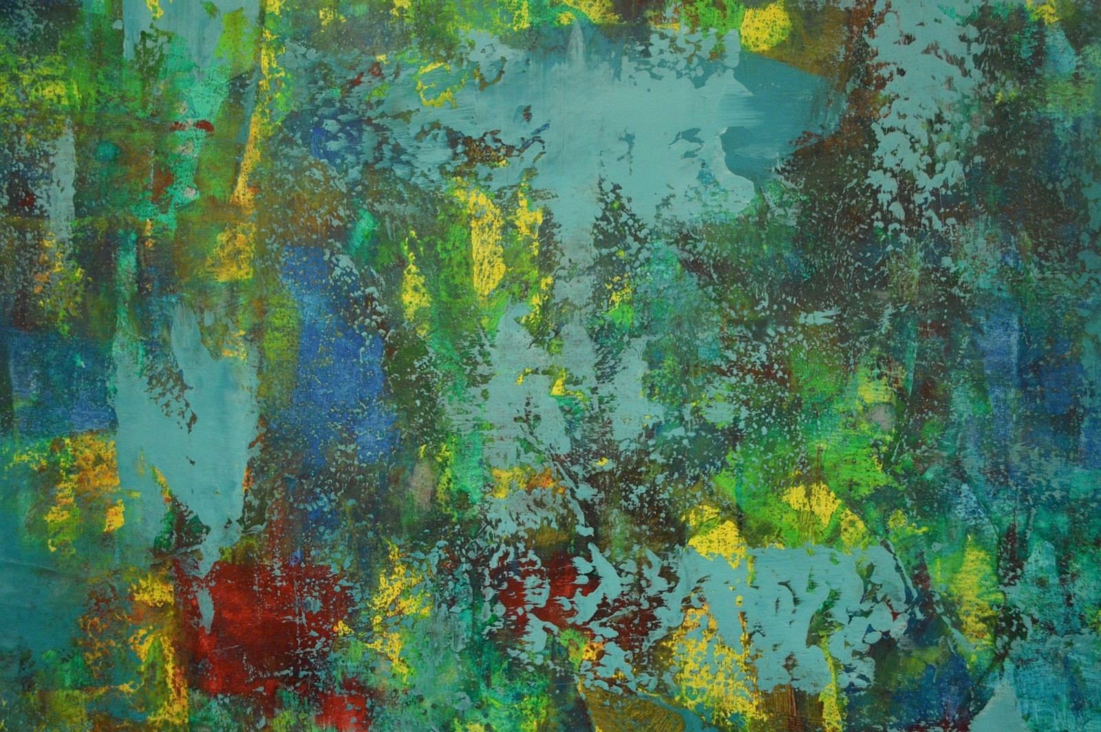 Mark Little Original Giant Canvas Painting 84”X62” (7 Foot) Abstract Modern XL
