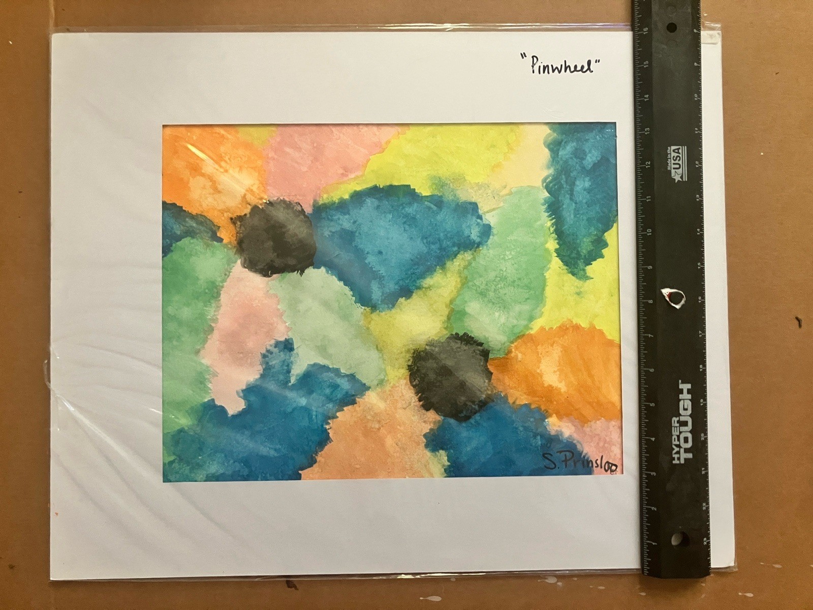 Original Artwork “PINWHEELS” Experimental Watercolor Piece 16×20