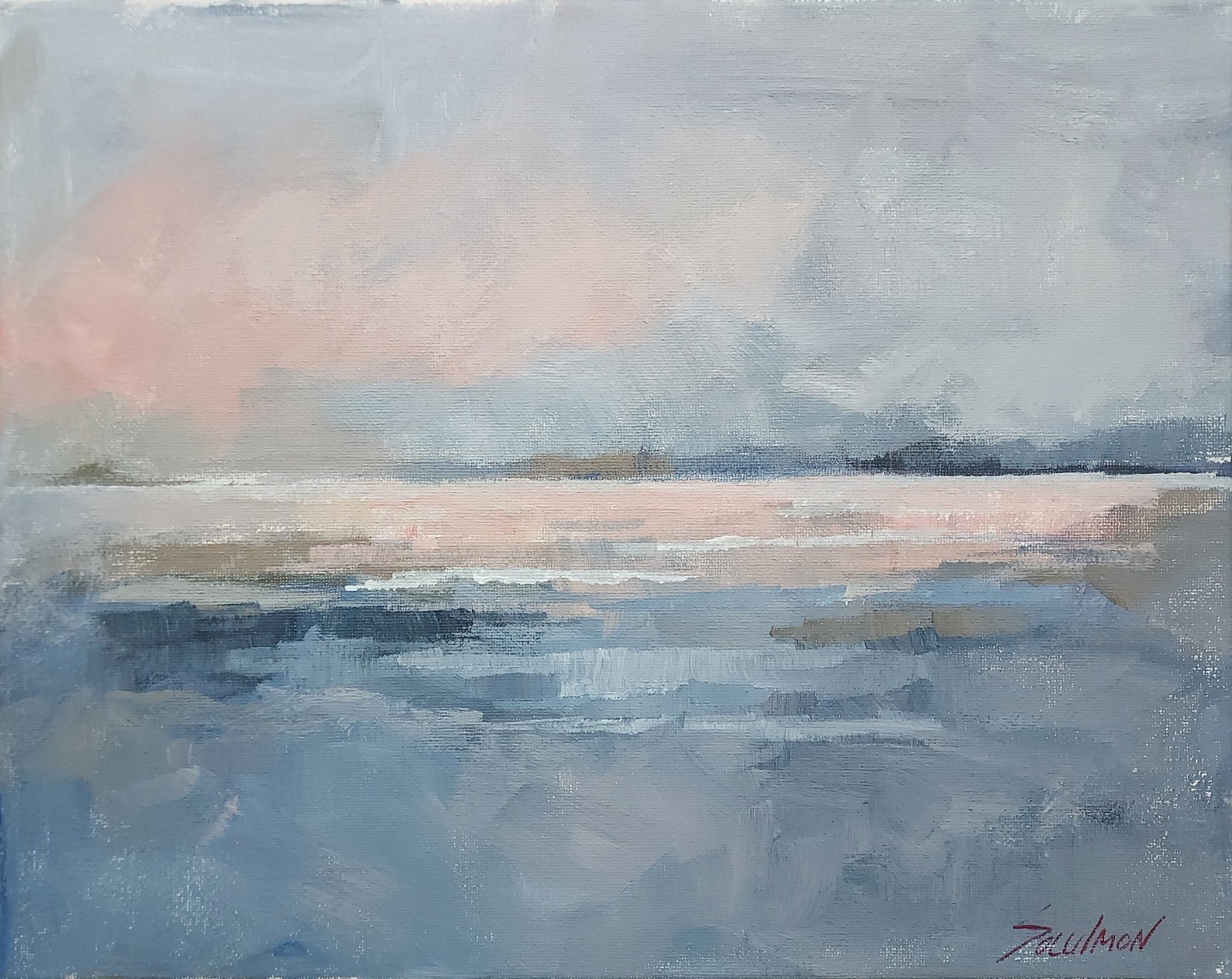 Original Impressionist Painting 14×11 inch on Canvas _ Signed by Artist