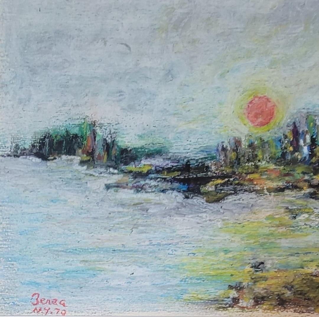 Modernist Portrait by DIMITRIE BEREA «Sunset»