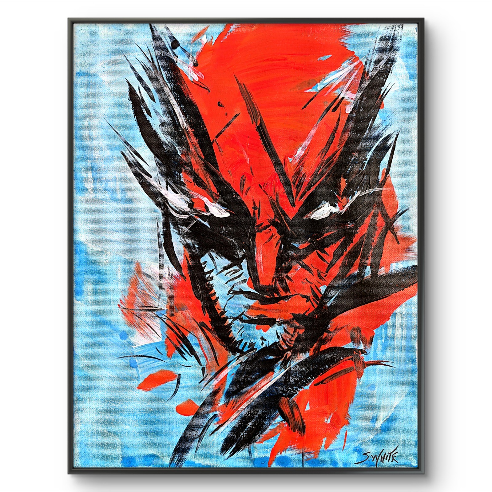 Wolverine Original Painting Canvas Marvel Comics Superhero Pop Art SWhite