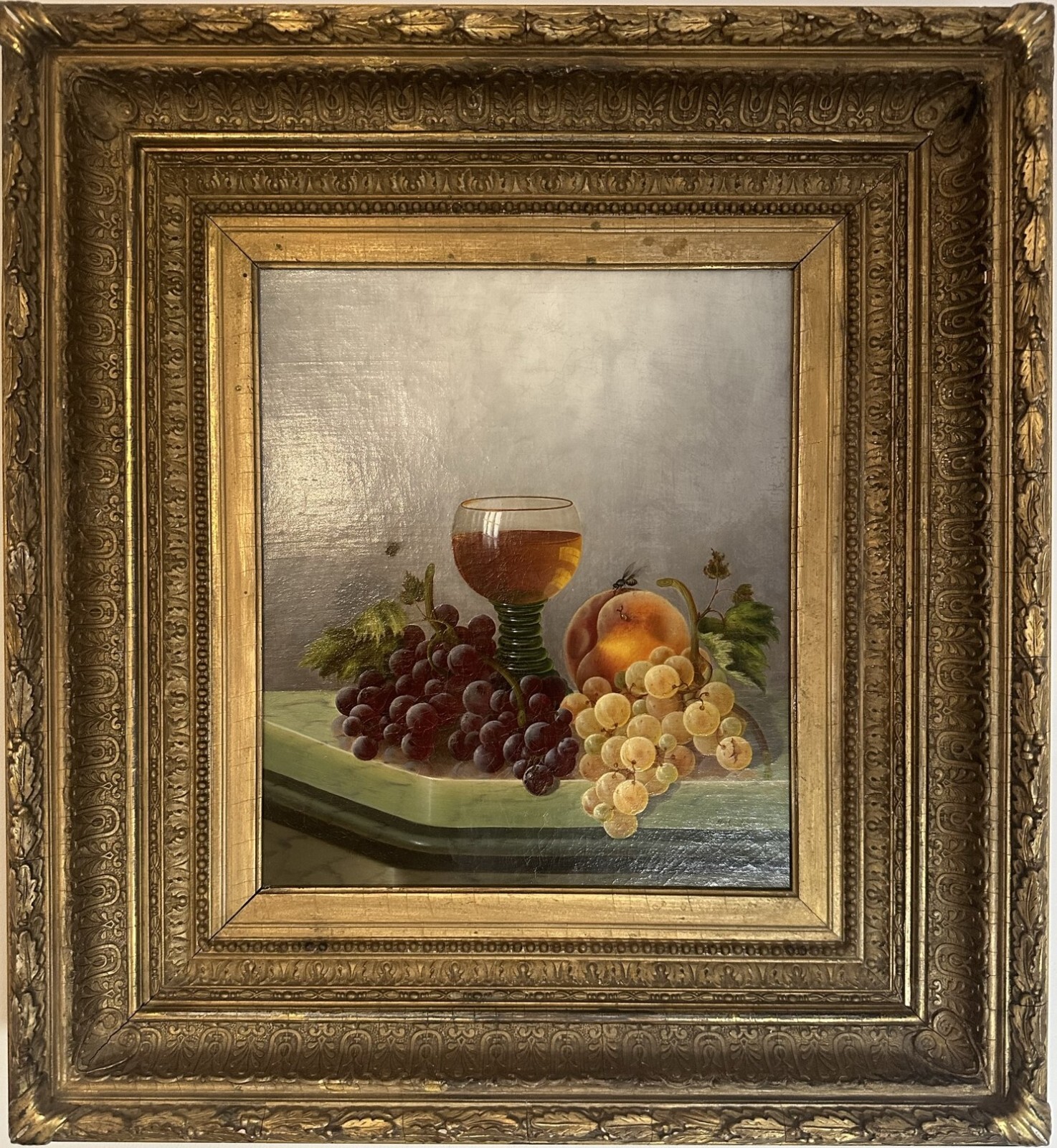 Glass of Wine and Fruit on a Tabletop – Morston Ream
