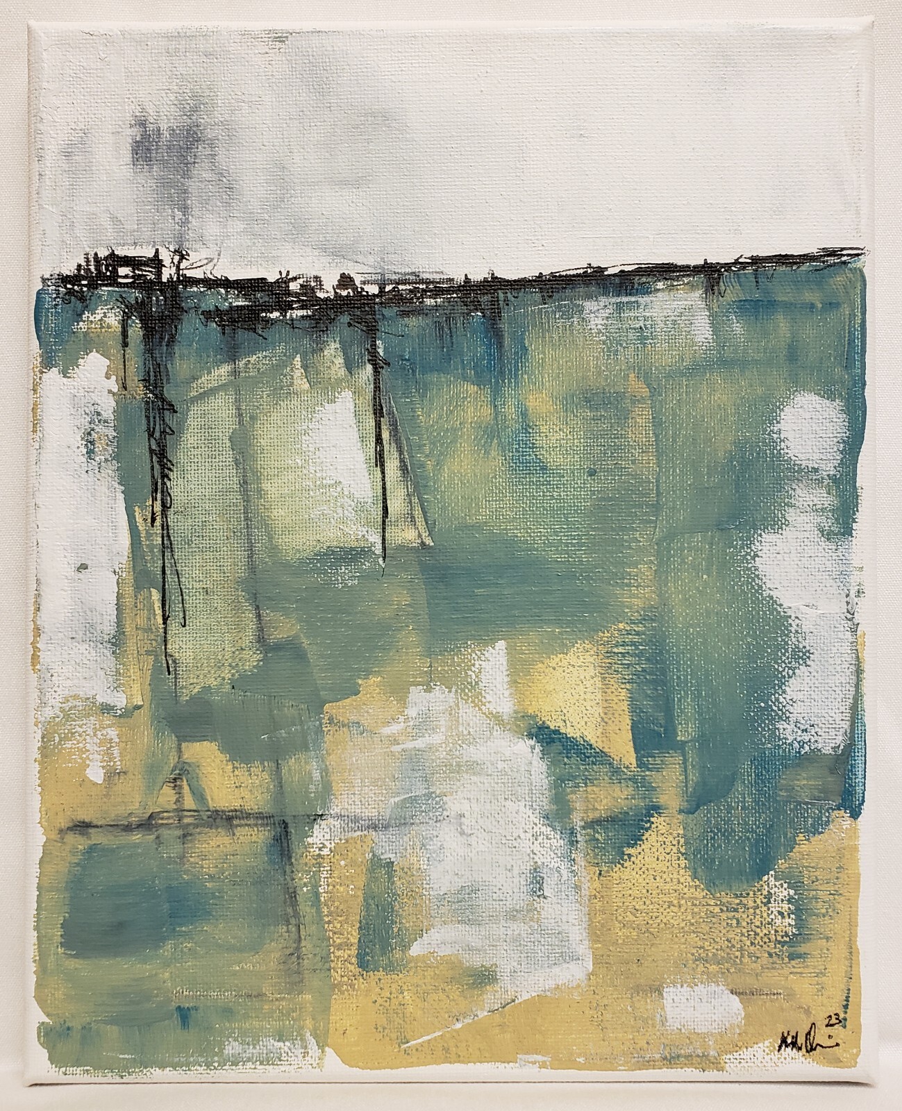 No.578 Original Modern Minimal Impressionistic Landscape Painting By K.A.Davis