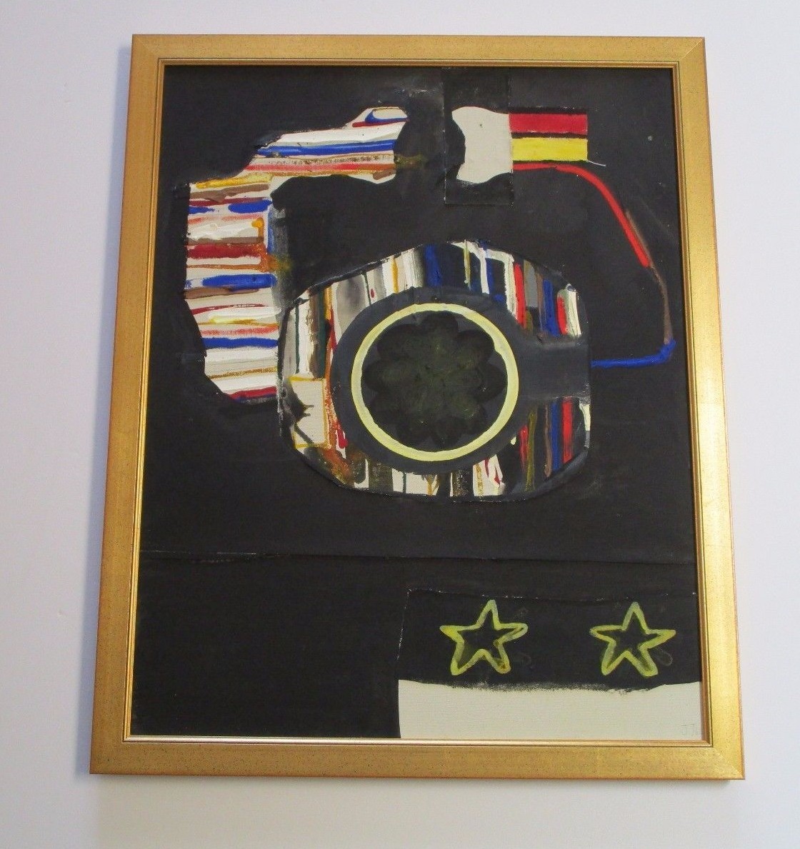 JACOBS 1960 PAINTING ASSEMBLAGE COLLAGE POP OP ART EXPRESSIONISM ABSTRACT VNTG