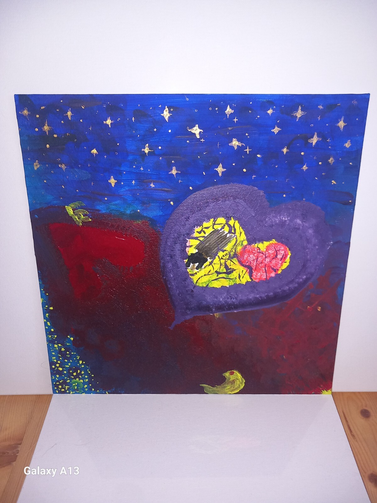Personal Art Painting With Acrylics On 30x30cm Canvas