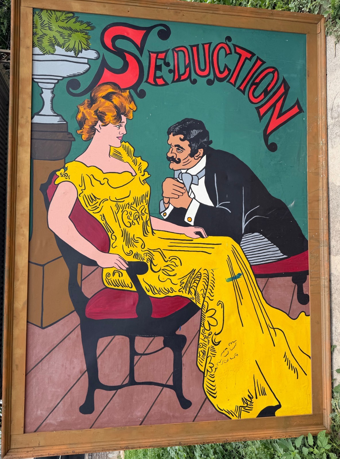 «SEDUCTION» PAINTING original americana art, large scale BUYER MUST p/u locally*