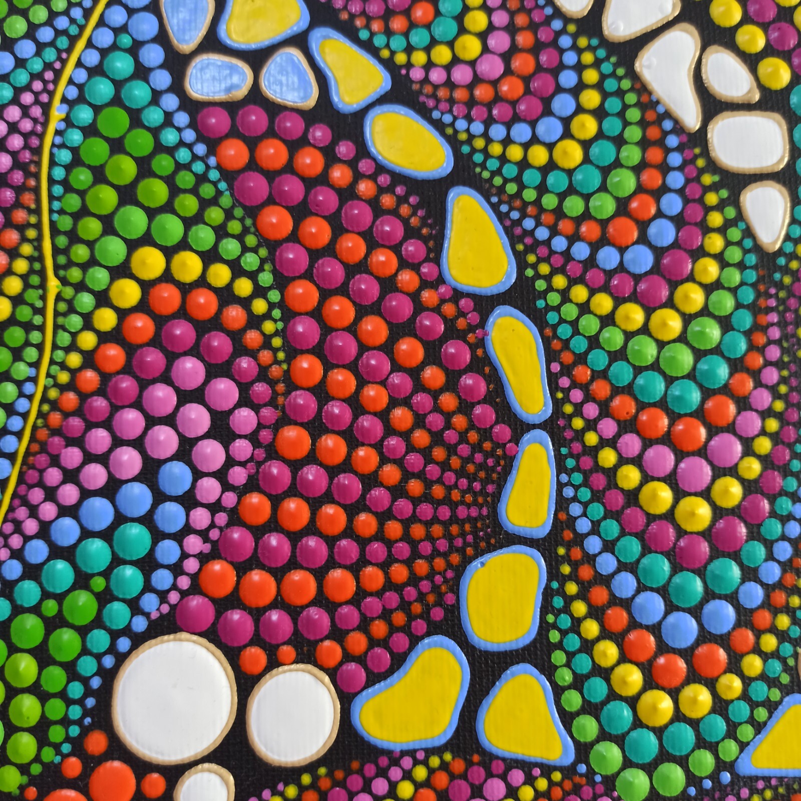 Original Abstract art Psychedelic Trippy artwork Sacred Geometry Art Eclectic