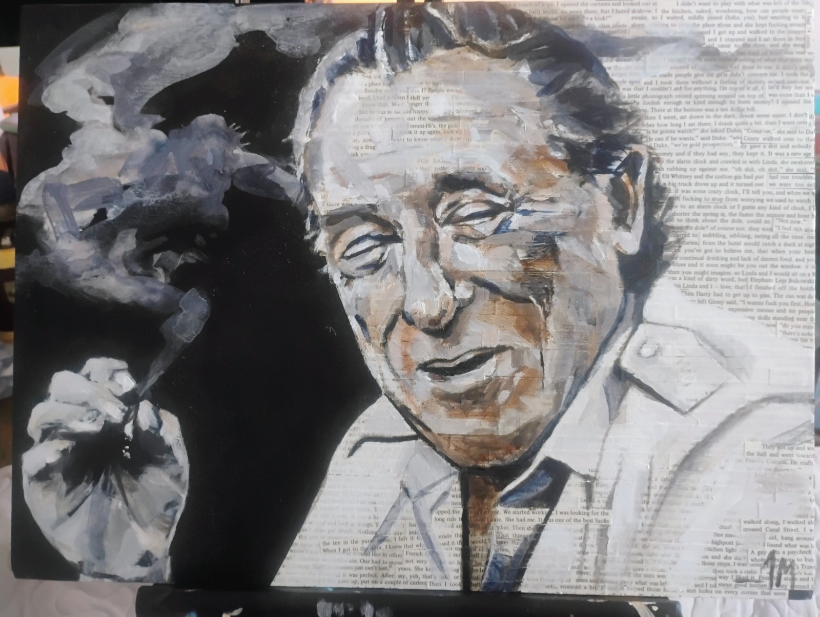 Charles Bukowski Original Painting