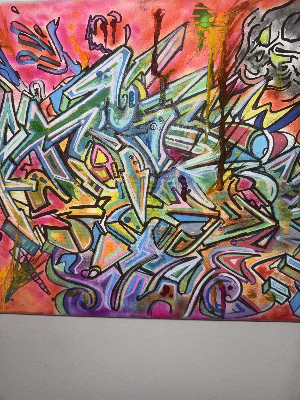 graffiti art original canvas WILDSTYLE BURNER 1/1 TOPIK NYC
