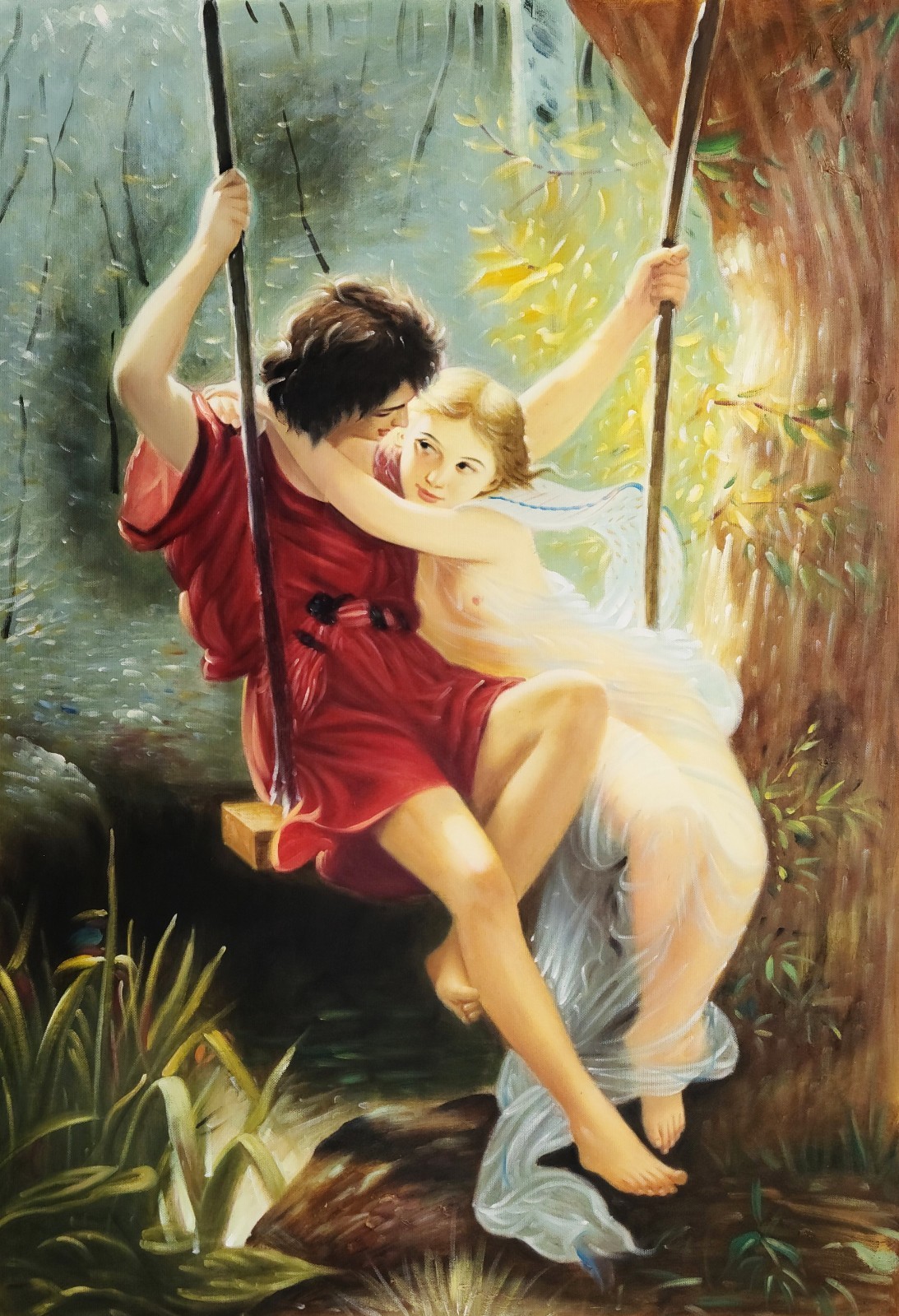 «Springtime , 36×24 – Oil painting Reproduction on Giclee Canvas
