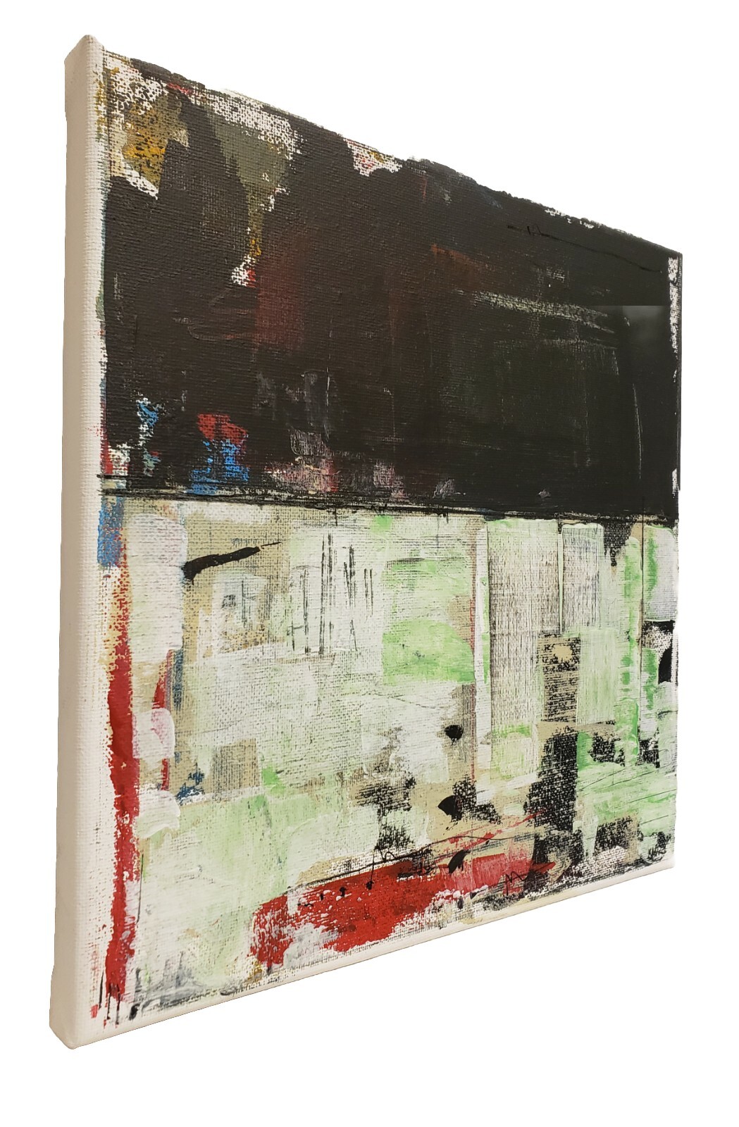 No.589 Original Abstract Modern Minimal Urban Textured Painting By K.A.Davis
