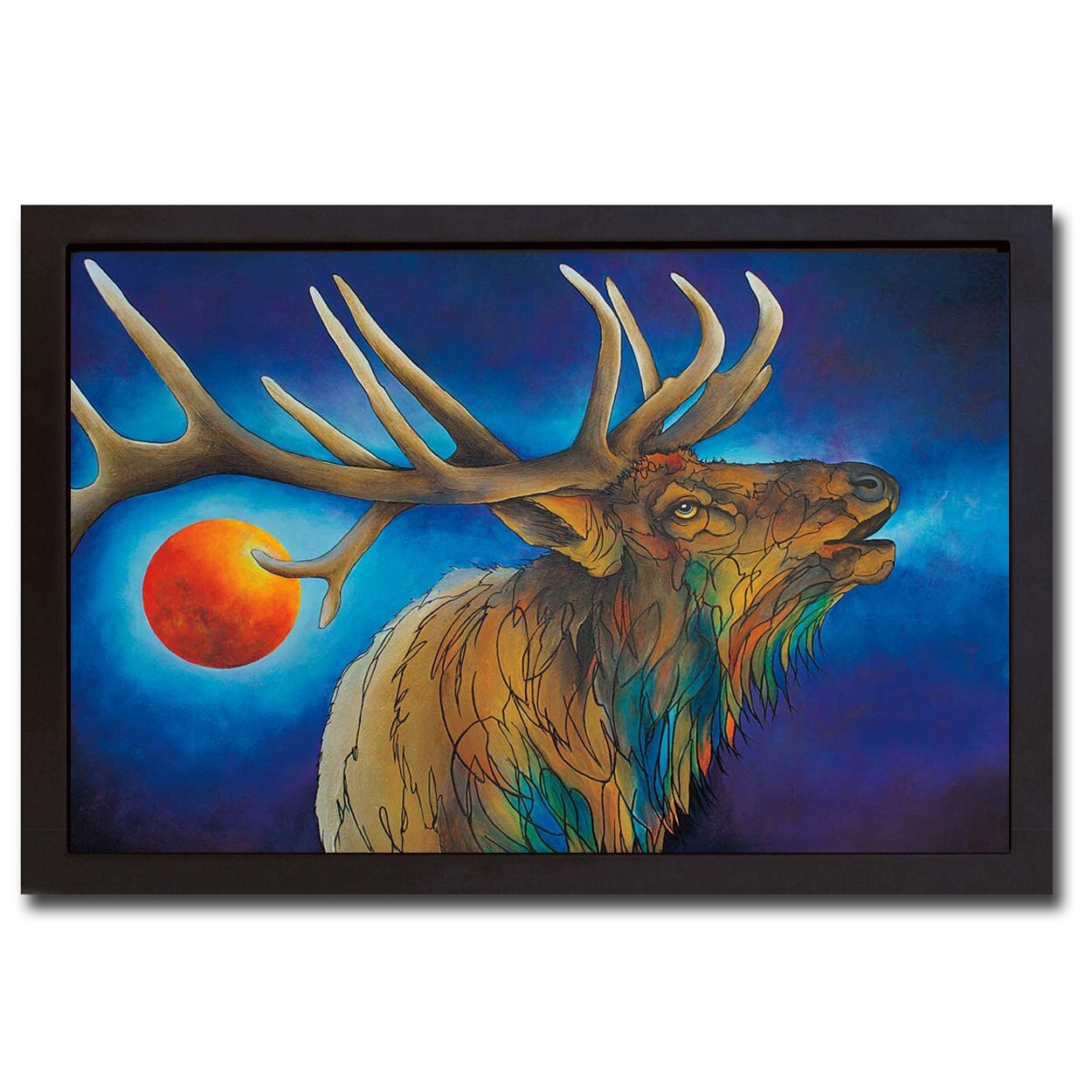 Black Framed Breaking The Silence by Jones Canvas Giclee Artwork (26 in x 38 in)