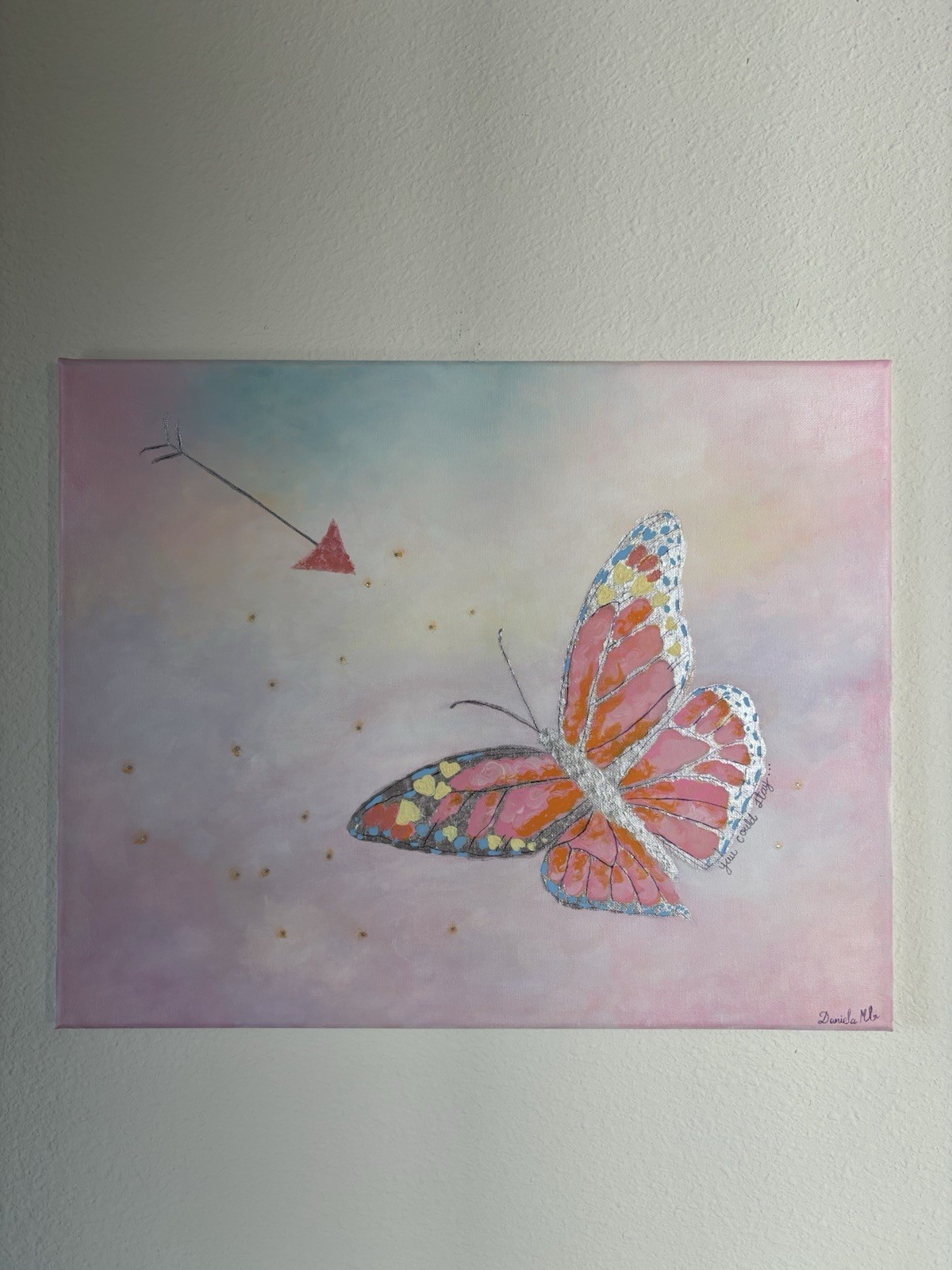 Original Oil And Acrylic Taylor Swift Painting Based On The Archer Song, 11×14”