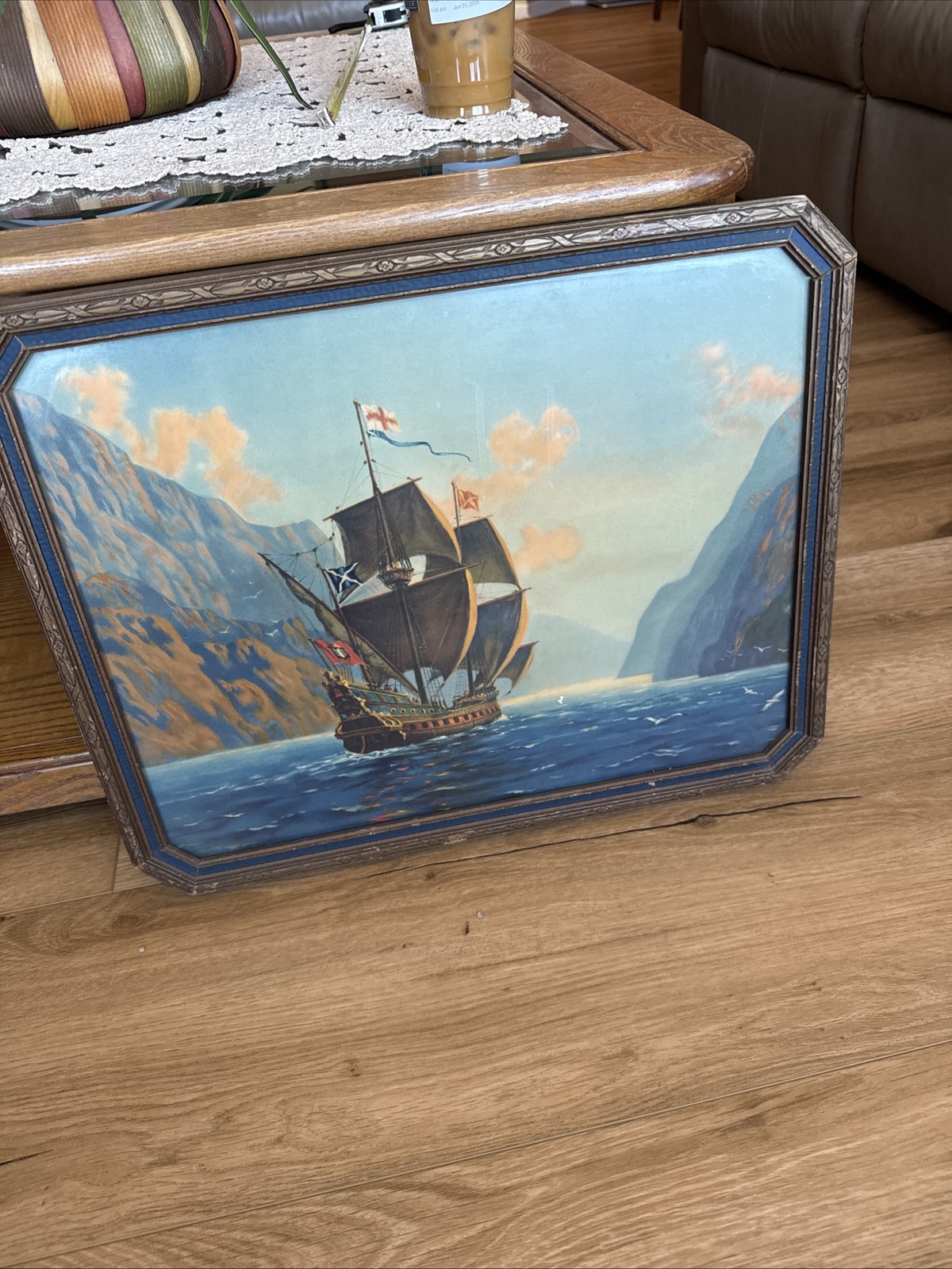 The Good Ship Adventure By Robert Atkinson Fox Maritime Painting Antique 1930