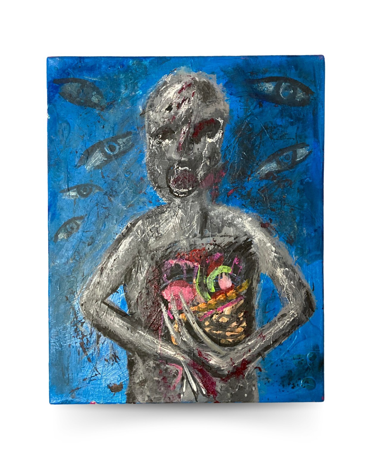 Original Haunted Painting Zac Webb Cleveland Franklin Castle Ghost Adventures
