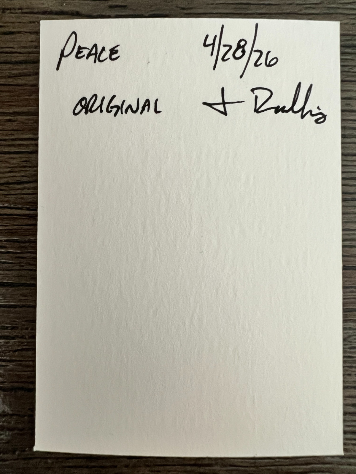 ACEO Original Peace (2.5″ x 3.5″)