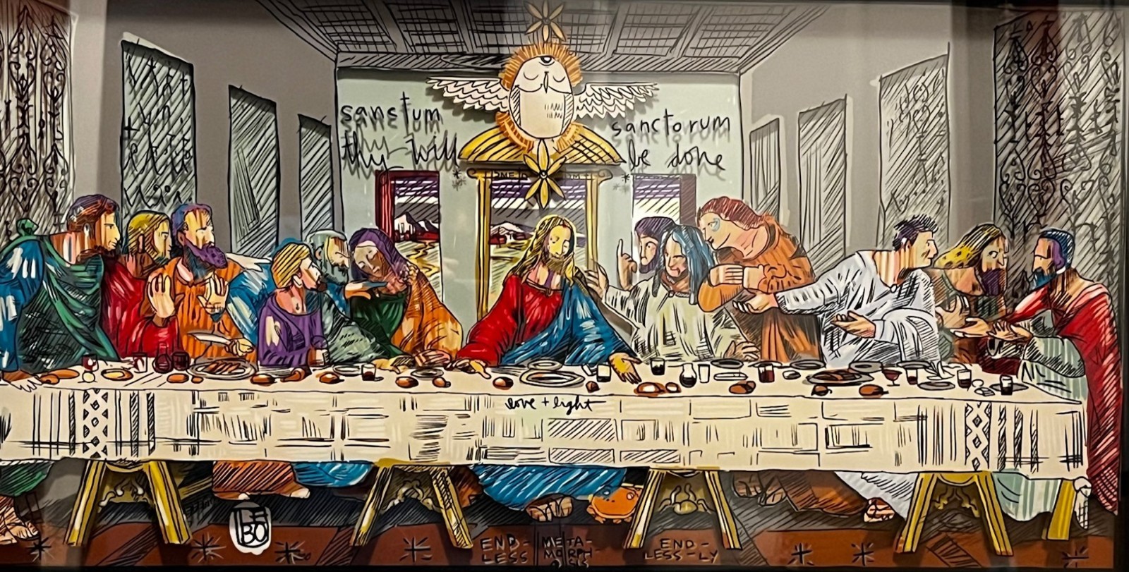 David Le Batard (LEBO) The Last Supper Revisited SOLD OUT ed, 3D Sculptograph