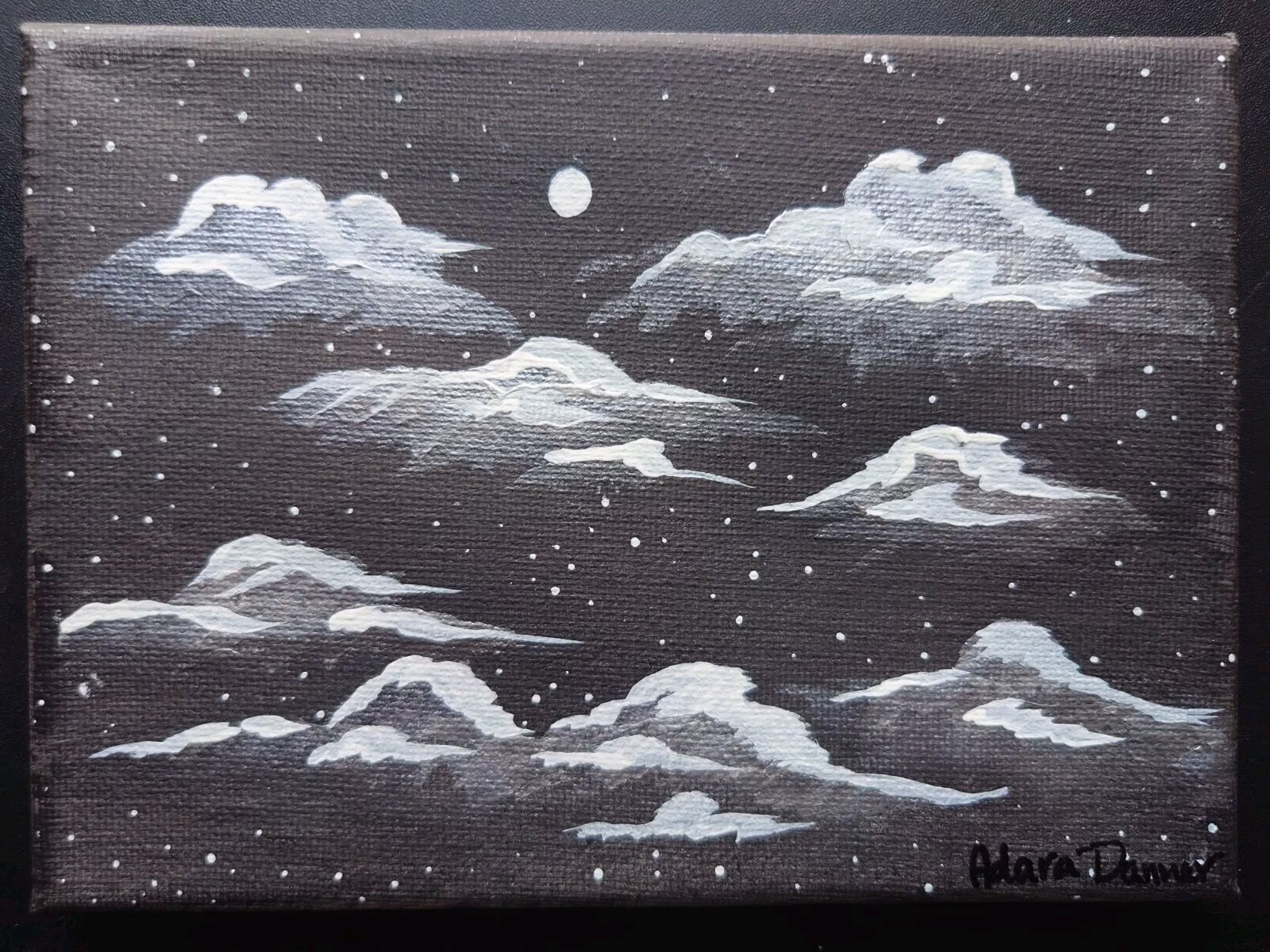 Night Sky Adara Danner Small Original Acrylic On Canvas
