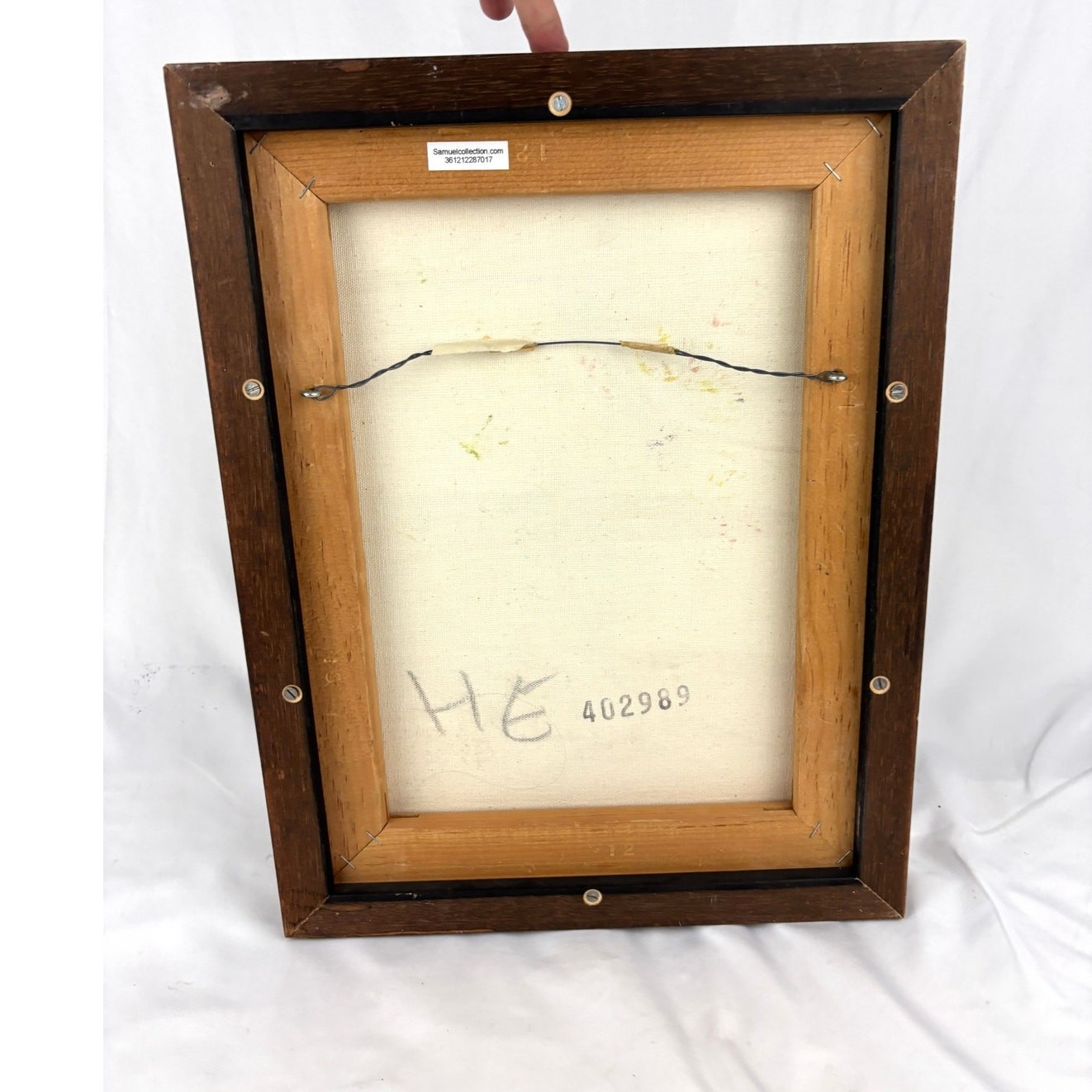 Vintage Abstract Expressionism Acrylic Painting 13″x17″ Artist Signed Mitchell