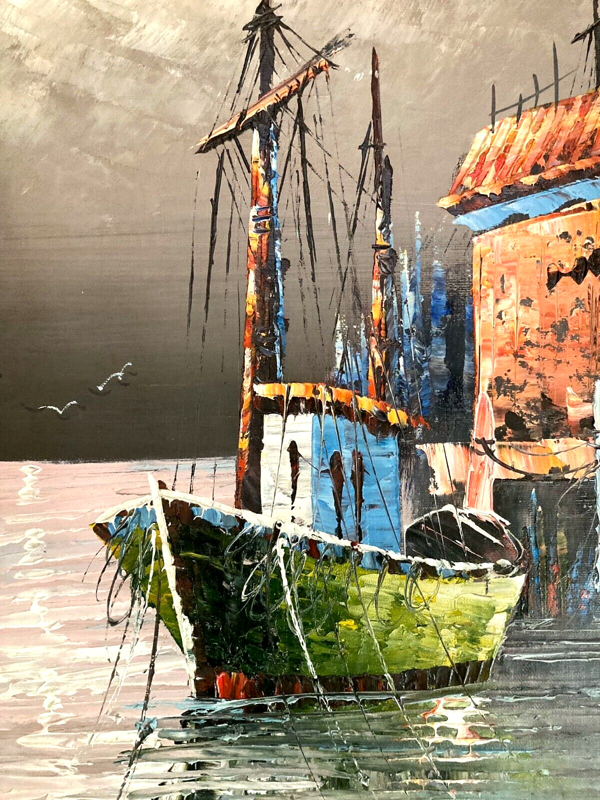 Harbor Boat Scene