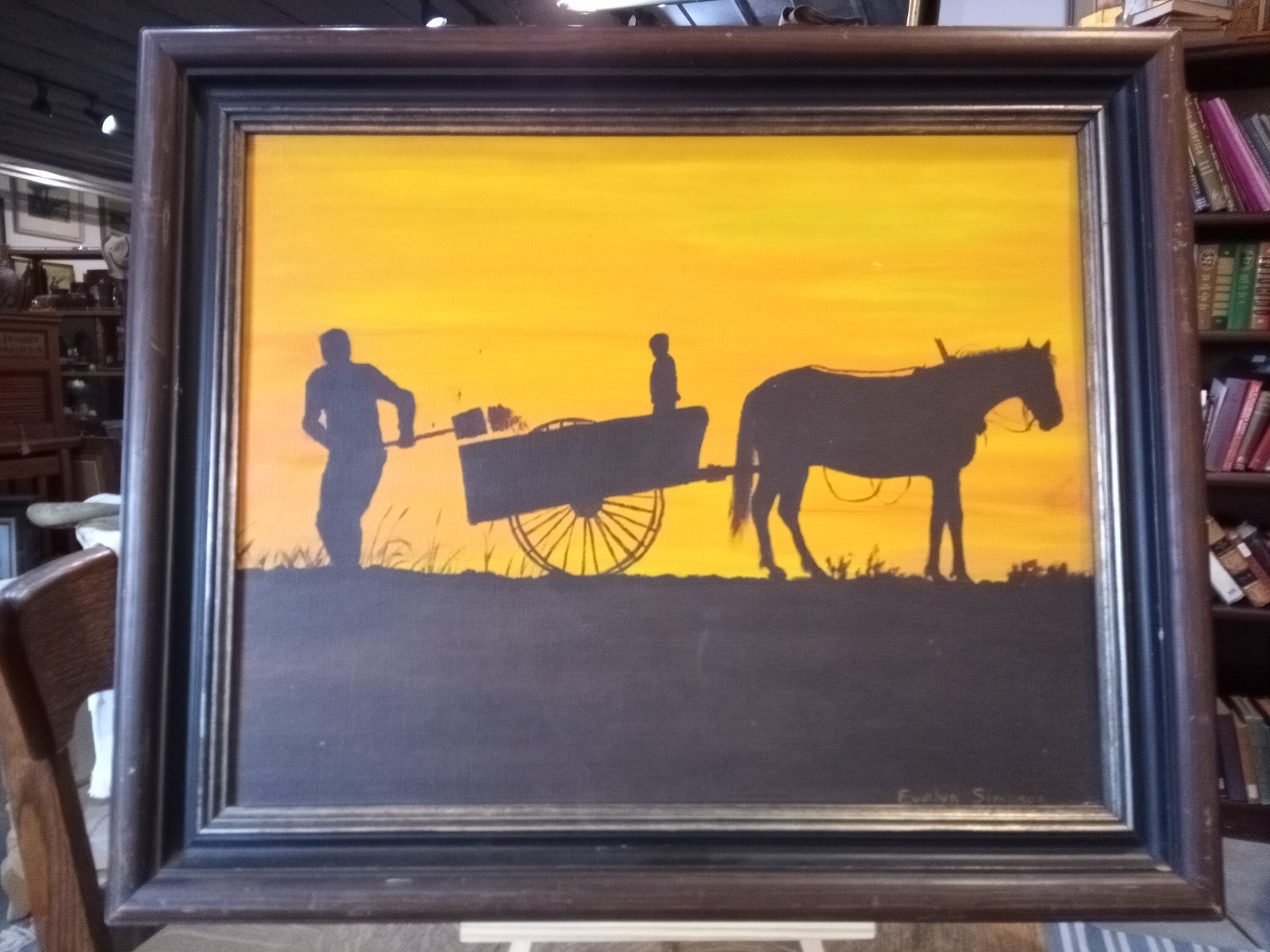 Evelyn Simpson Framed and signed 1976 Acrylic