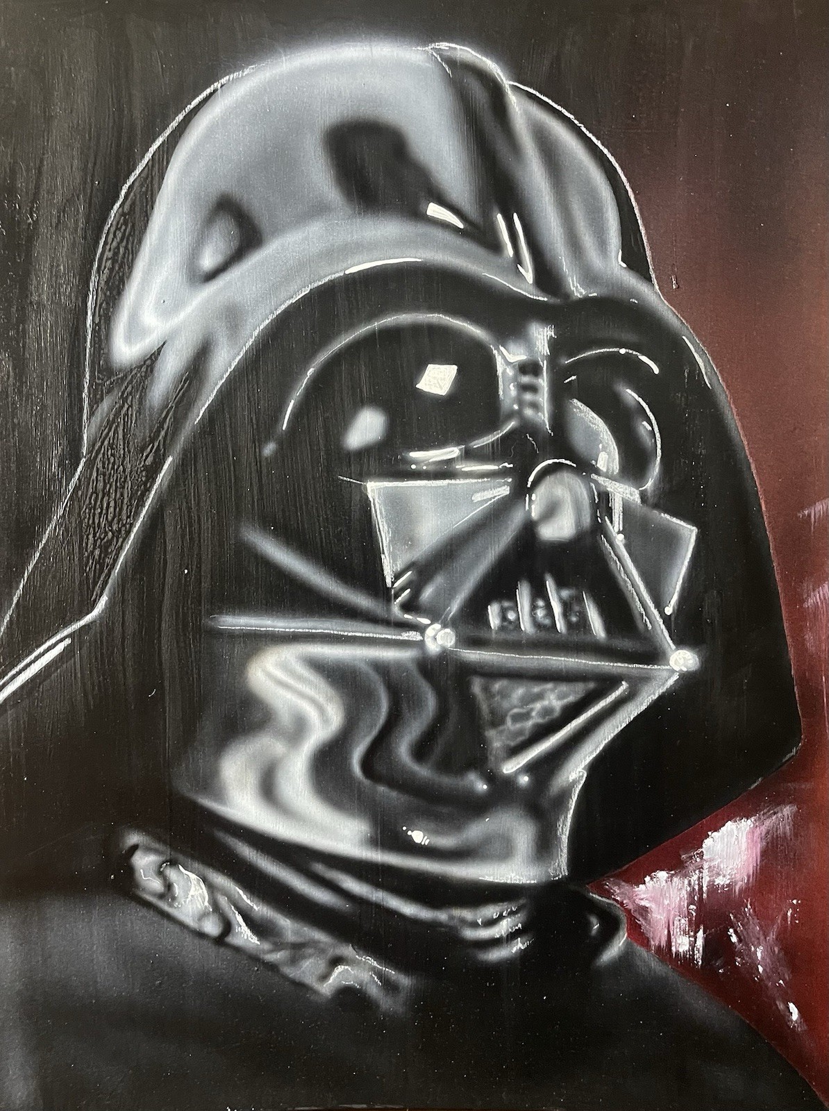 Darth Vader Star Wars Original Art Painting By David Willingham 1/1