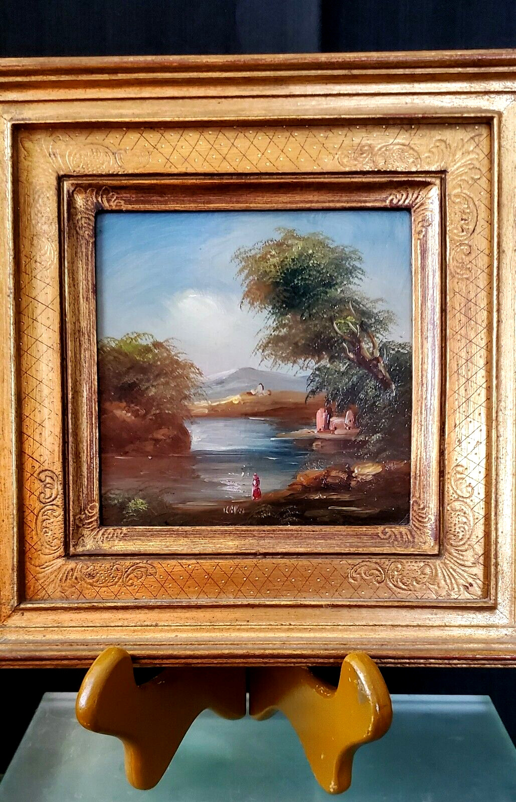 MERRILL CHASE GALLERIES ORIGINAL LAND & WATERSCAPE FRAMED OIL PAINTING BY WILKES