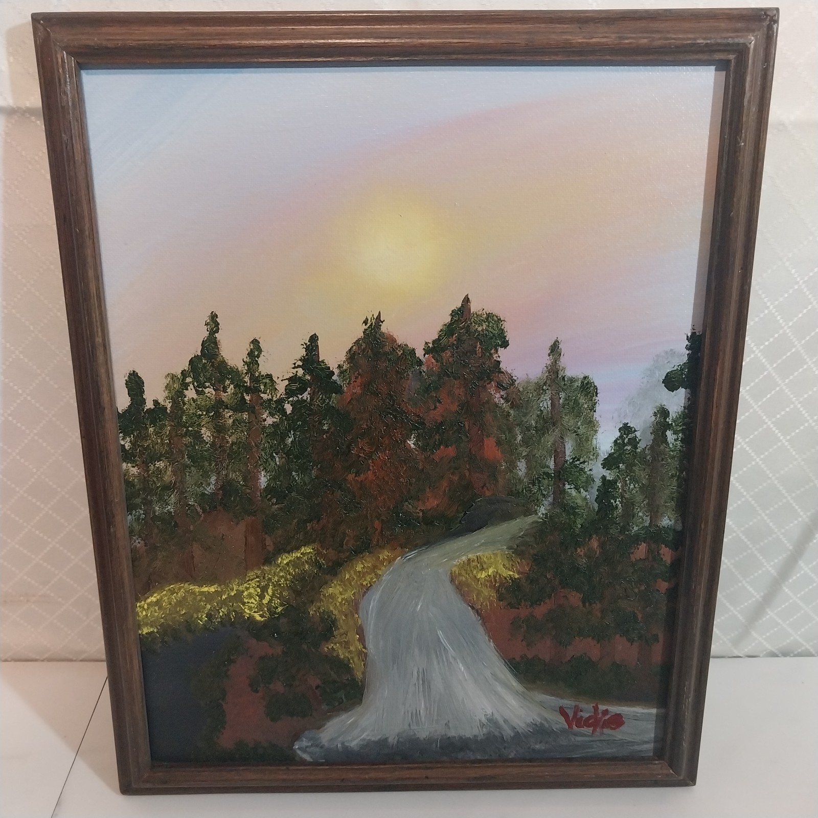 Oil Painting on Canvas 11×14 in vintage frame by Vickie