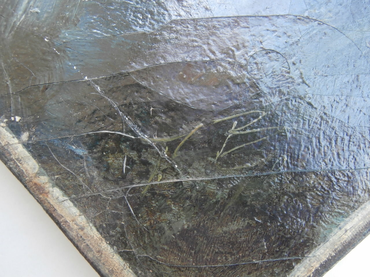 1860s Artist SIGNED «FB» 19th C. PAINTING Frederick Butman ROCKY MOUNTAIN SCHOOL