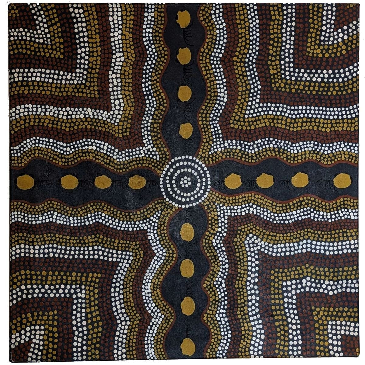 Dot Painting «Honey Ants» Gracie Mbitjana (Aboriginal NT Artist)