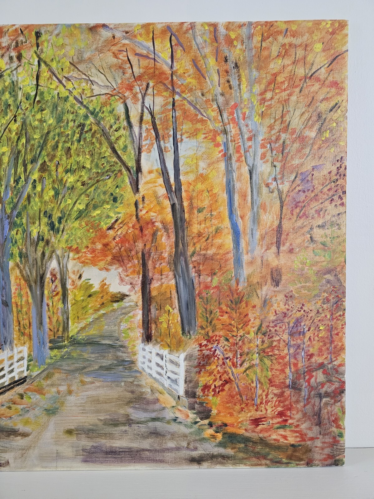 Vintage Original Signed M. Smith Oil Painting 24×18 Landscape Art VTG 1969
