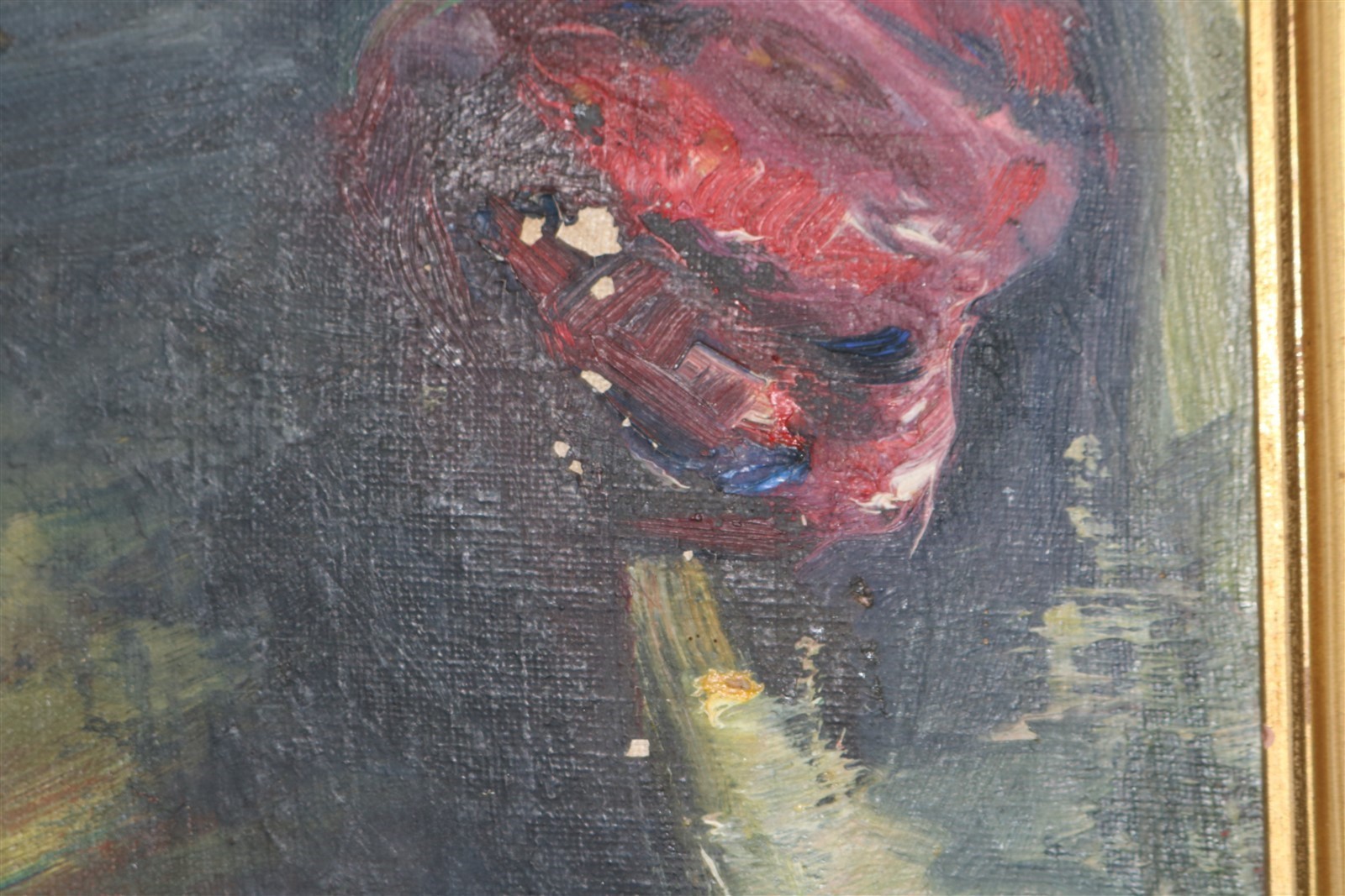 Antonia J. Schot Greene (1881 – 1957) Oil on Board ‘Still Life Flowers’ 16×20″