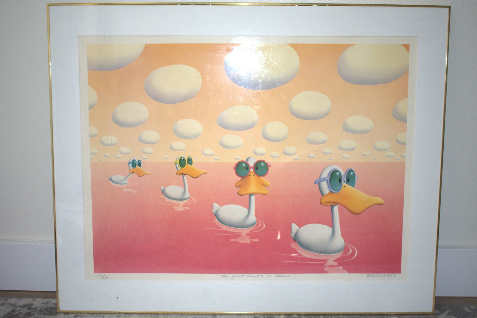 Michael Bedard «First Ducks on Mars» signed original w/ certificate 419/450