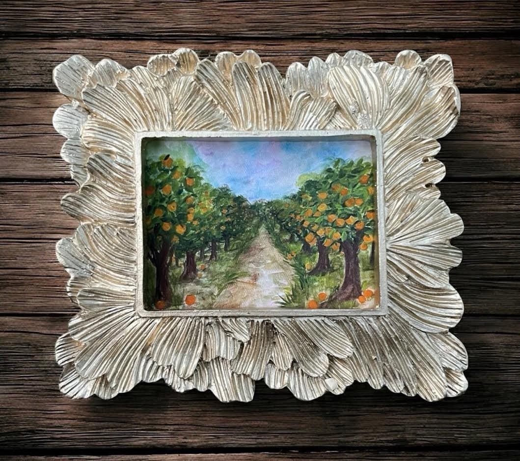Mini Framed Print of Handmade Painting • Bird Lovers • Animal Lovers • Gift Idea