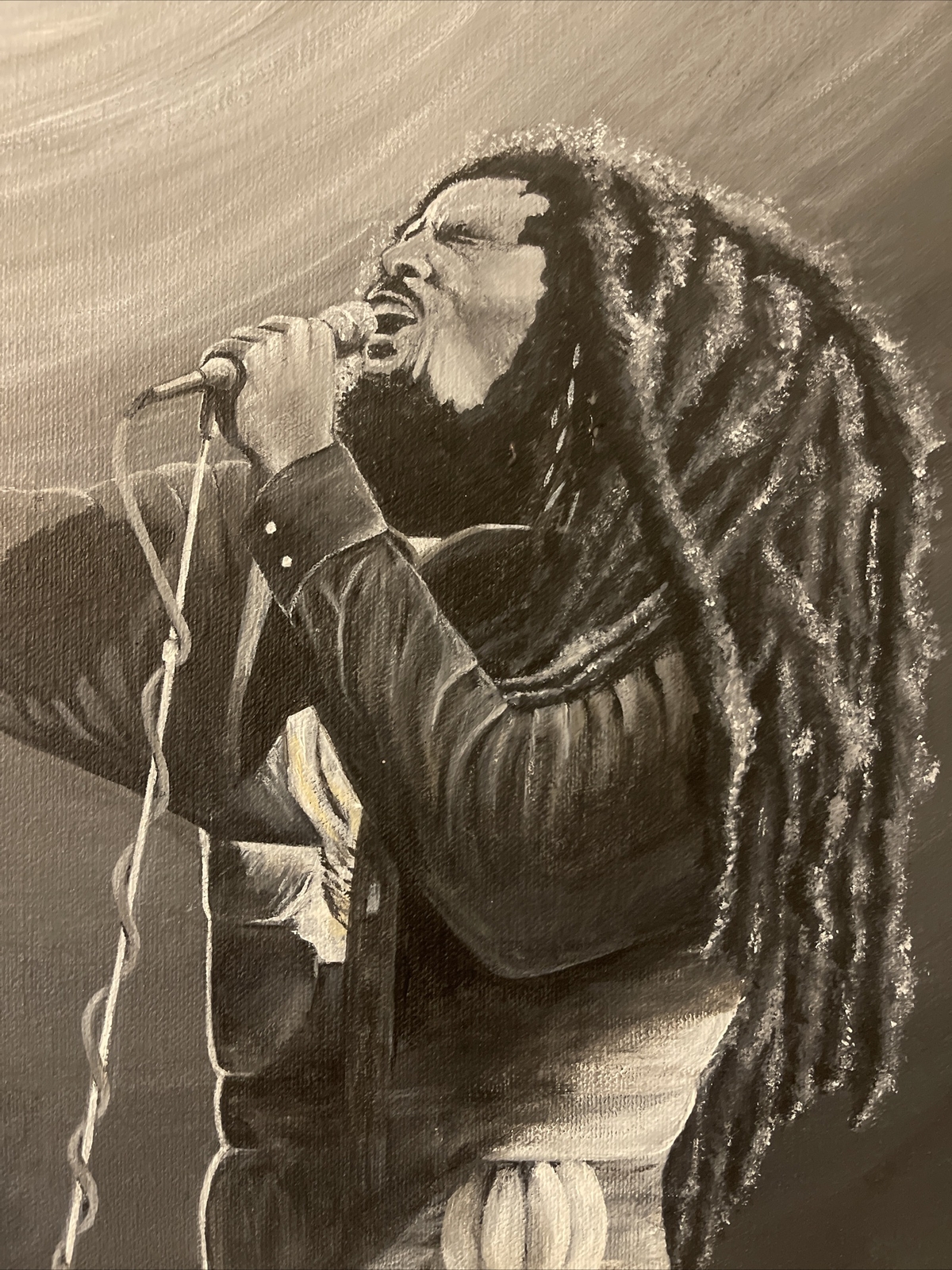 Bob Marley portrait ORIGINAL artwork by Mary Daniels