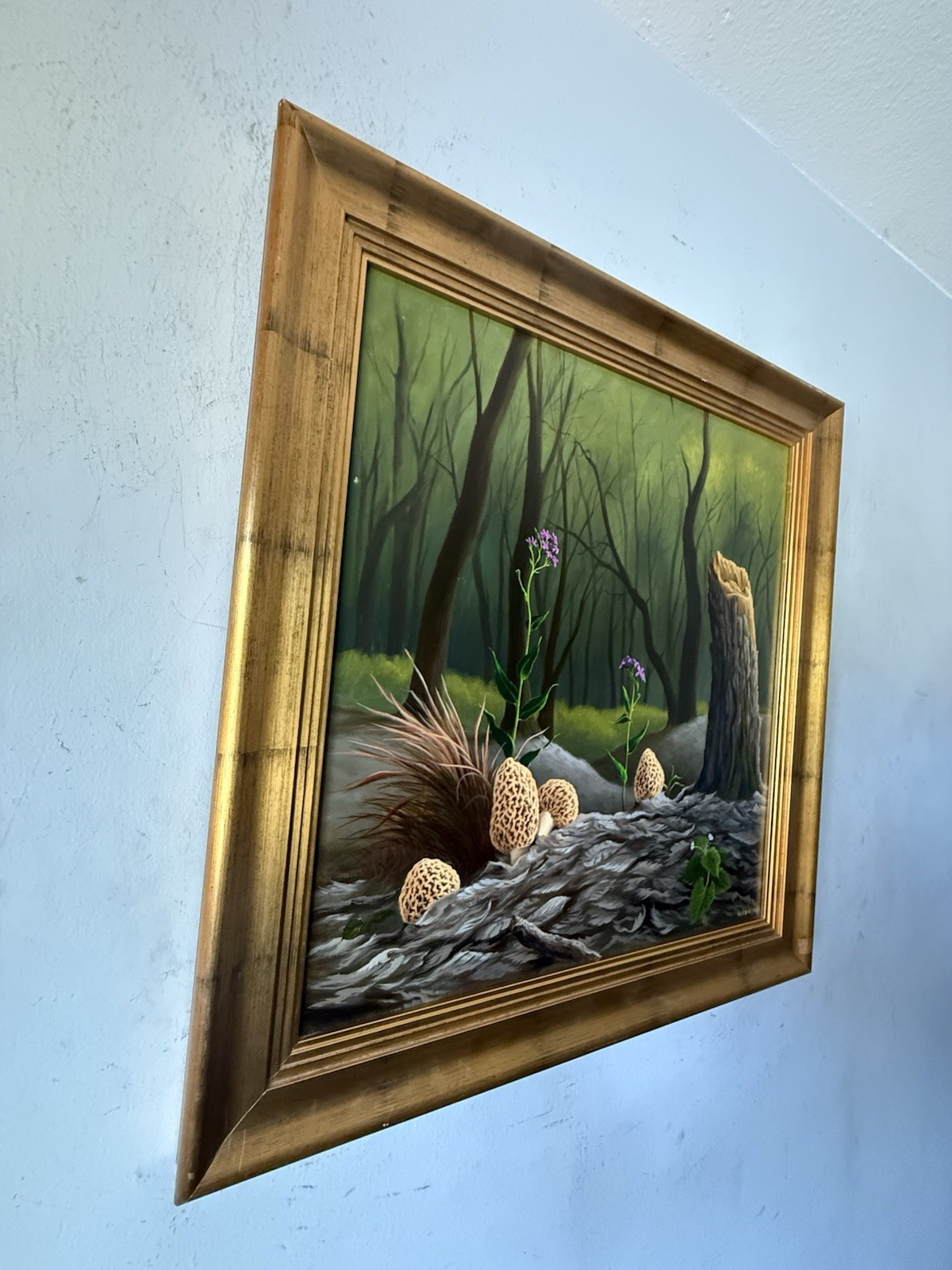 ANTHONY BENTON GUDE VINTAGE MODERN REALISM LANDSCAPE OIL PAINTING SURREALISM ART