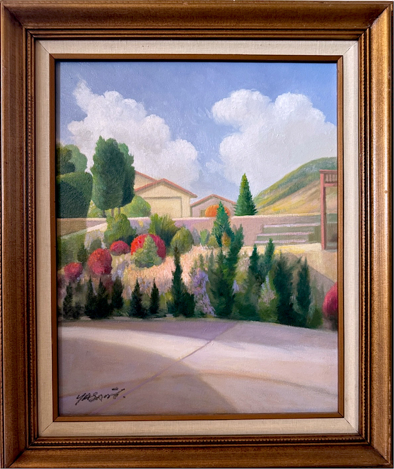 «In thought of Piero della Francesca» Original Signed YASAMI oil painting 28″x24