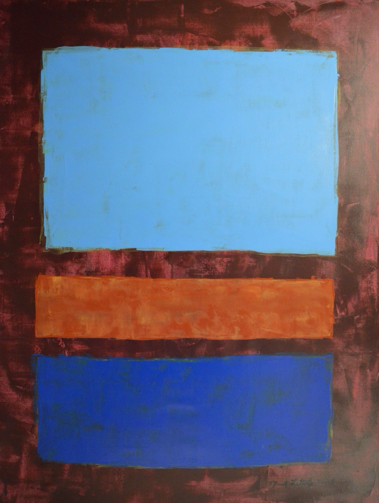 Mark Rothko Style Giant Professional Painting 84”X62” (7 Foot) Abstract Modern