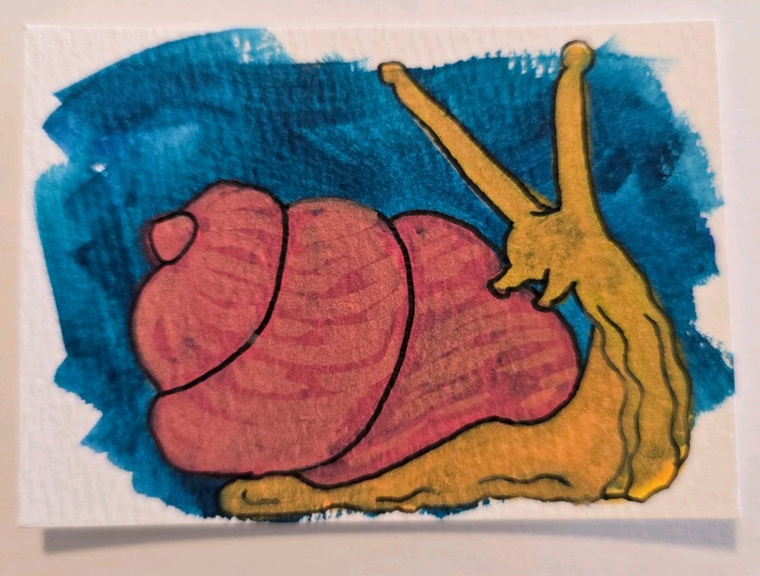 ACEO Original Art Painting 2.5×3.5 Inches