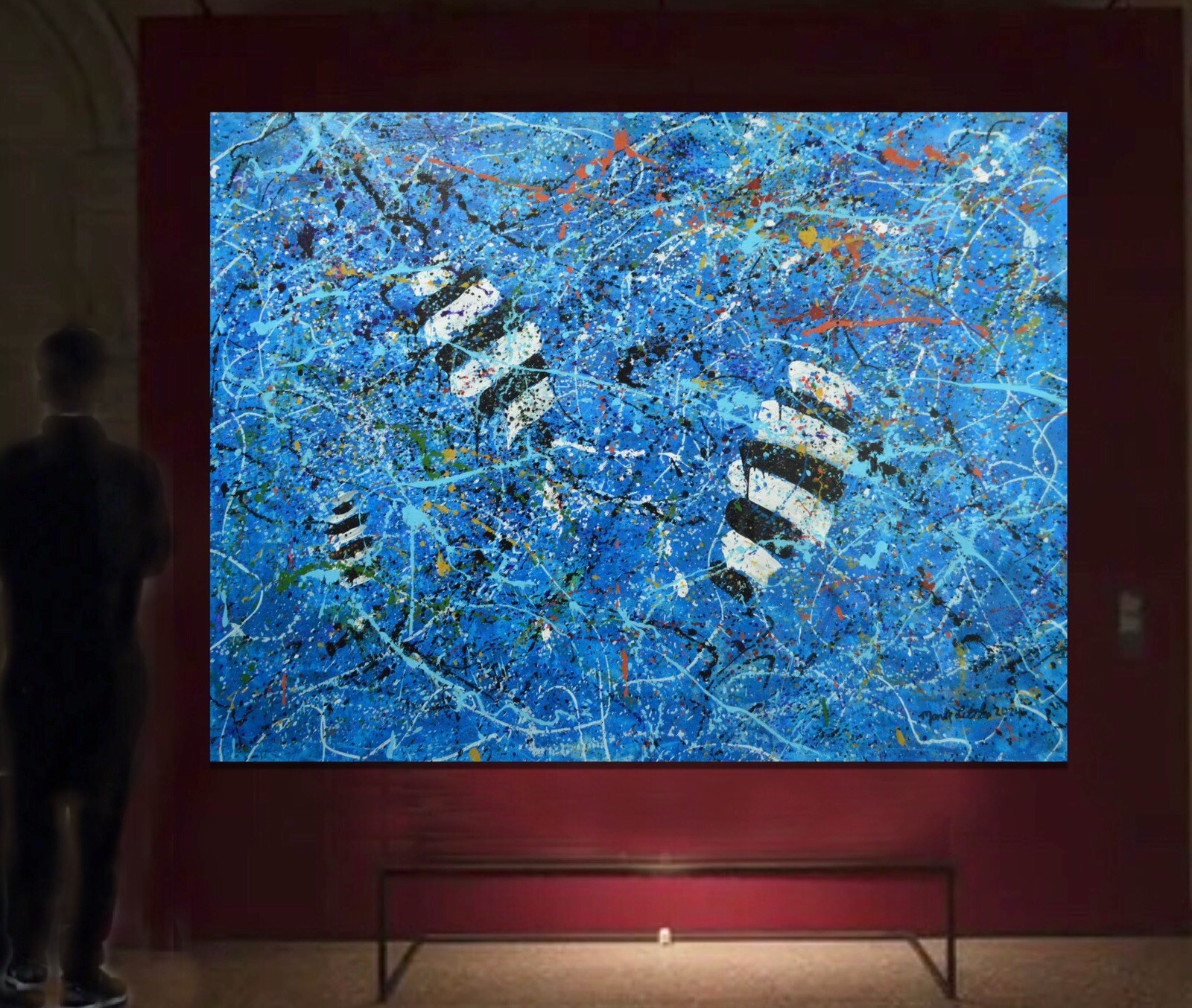 Jackson Pollock ￼style Professional Painting 84”X62” (7 Foot) Abstract Modern XL