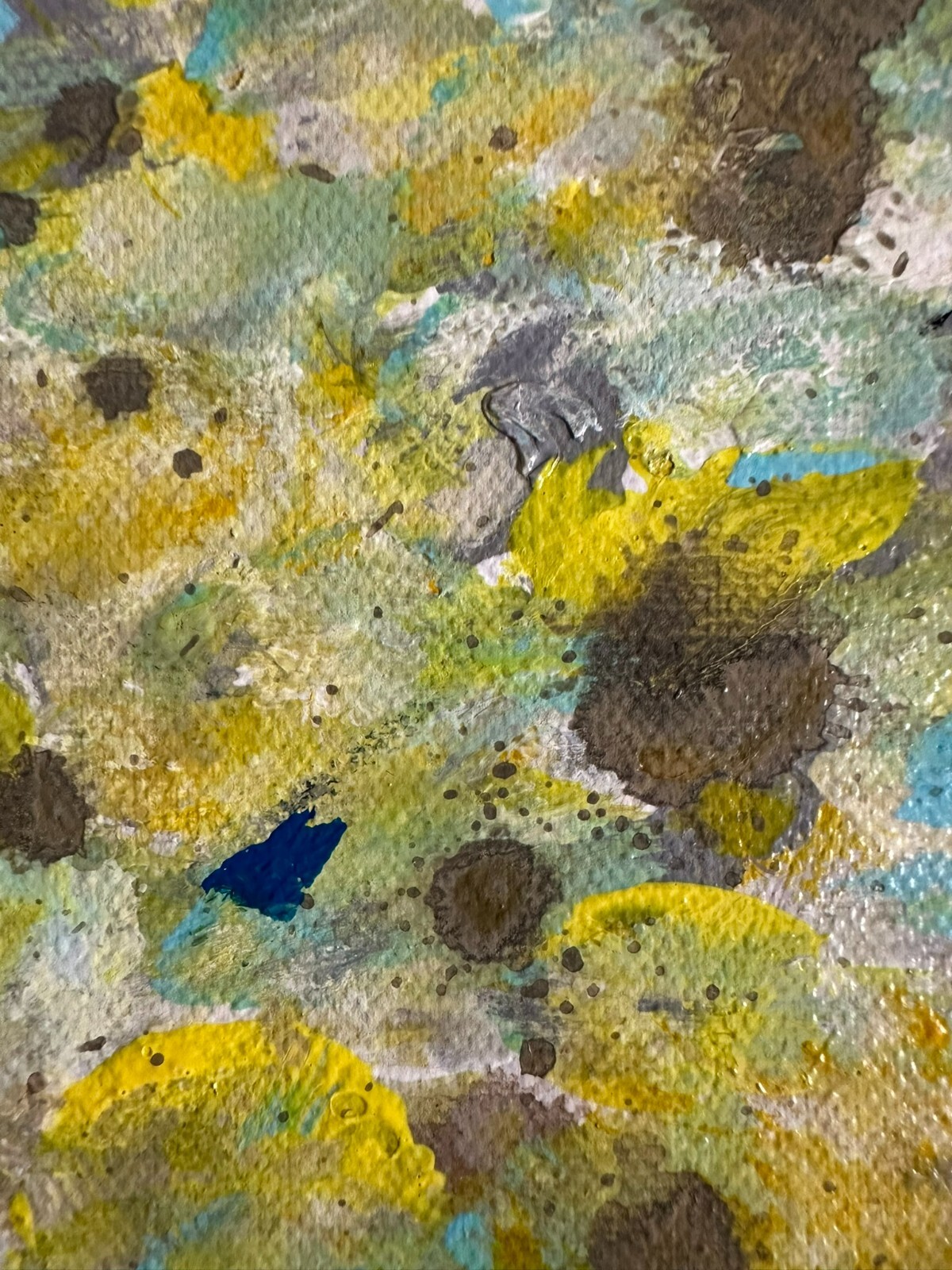 Yellow Flowering Tree Acrylic Painting 30″ by 40″ Artist Direct on Canvas – AMA