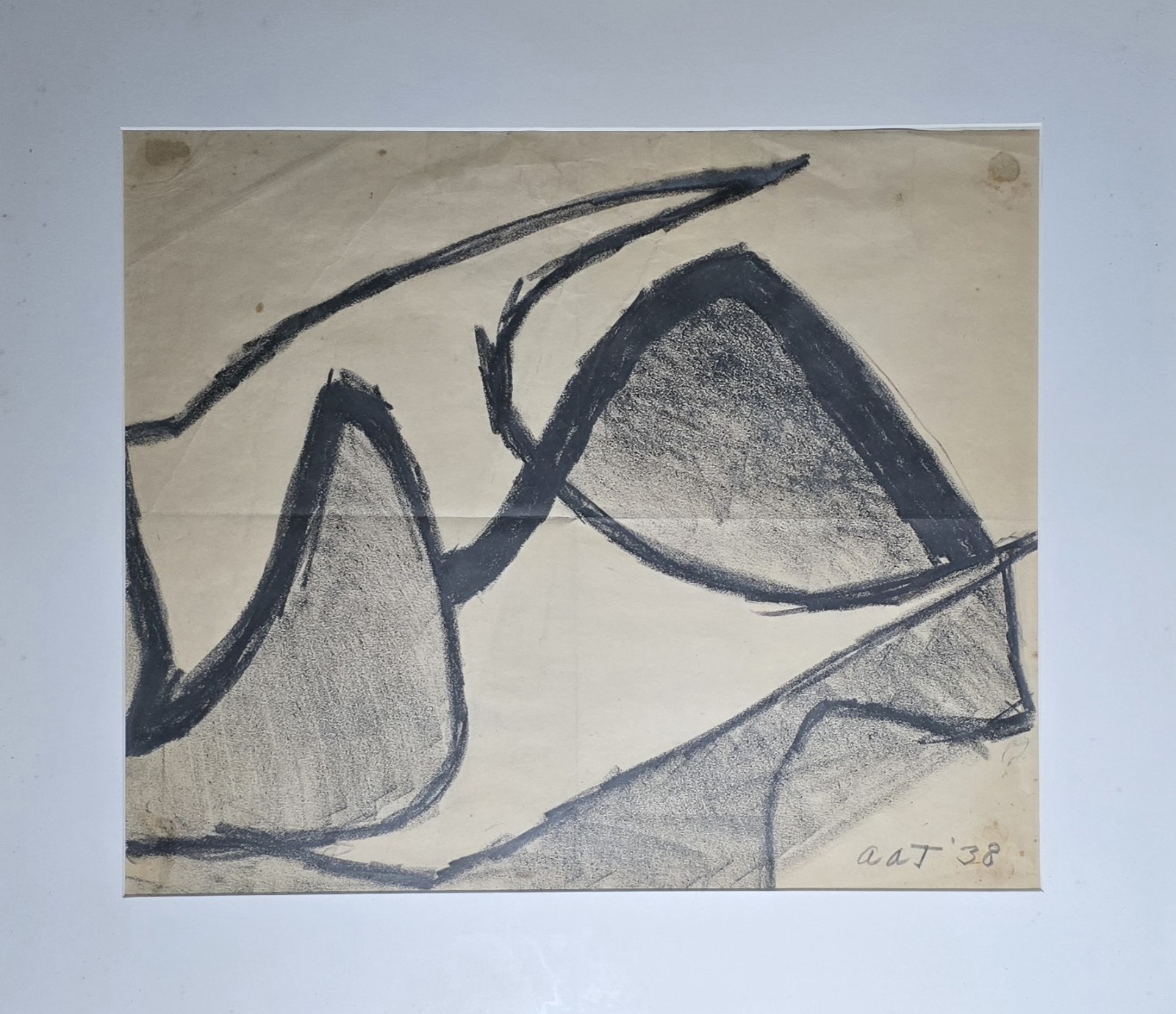 AMERICAN MODERNIST ART MAINE ARTHUR THOMPSON STYLE OF RUDOLF BAUER NON-OBJECTIVE