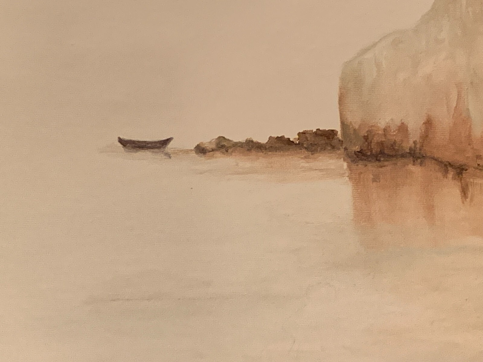 Waiting on the Edge (Hand painted original art) 16×20 Medium oil painting