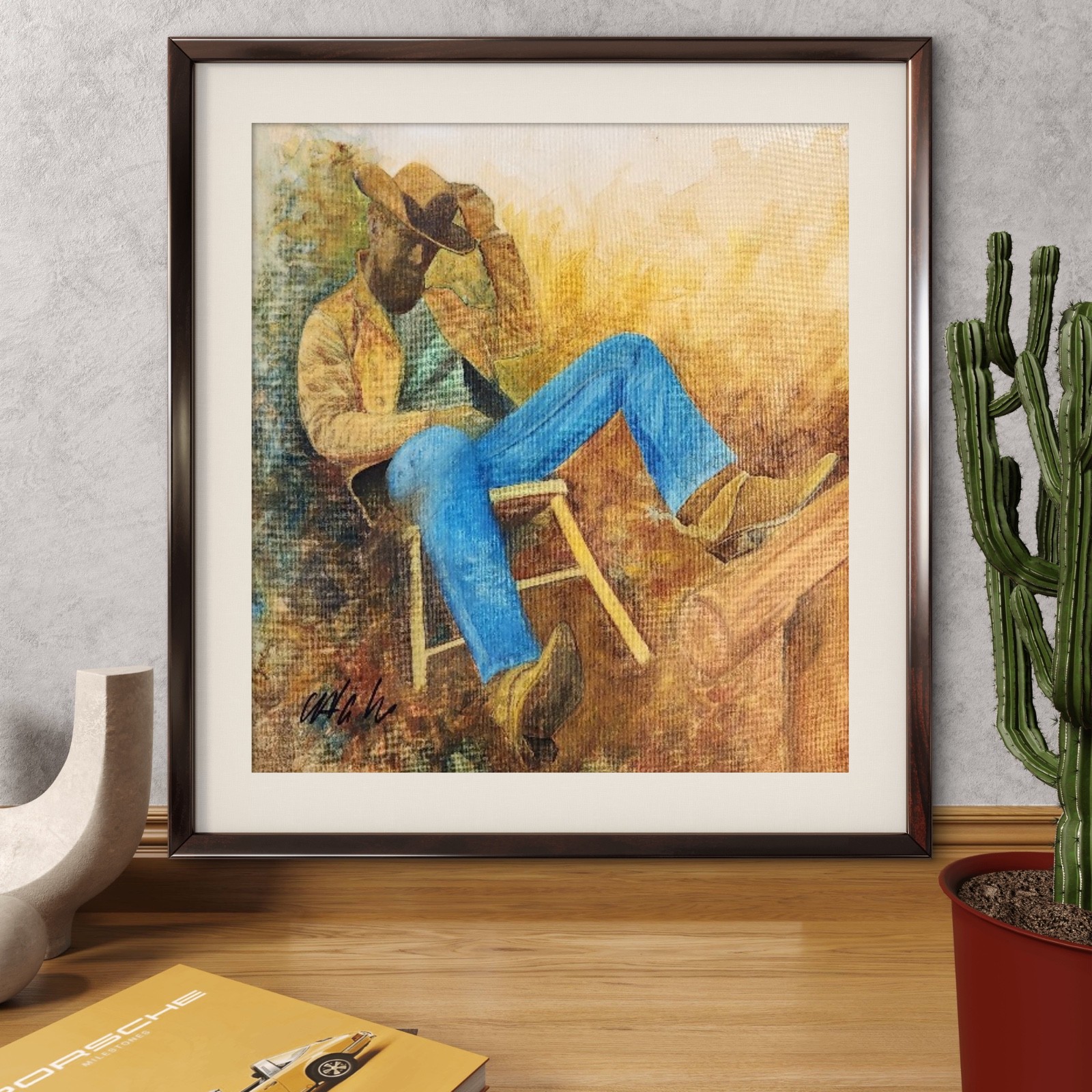 Original Art – Hand Painted – Gouache on Non-Stretched Canvas – One of a Kind –