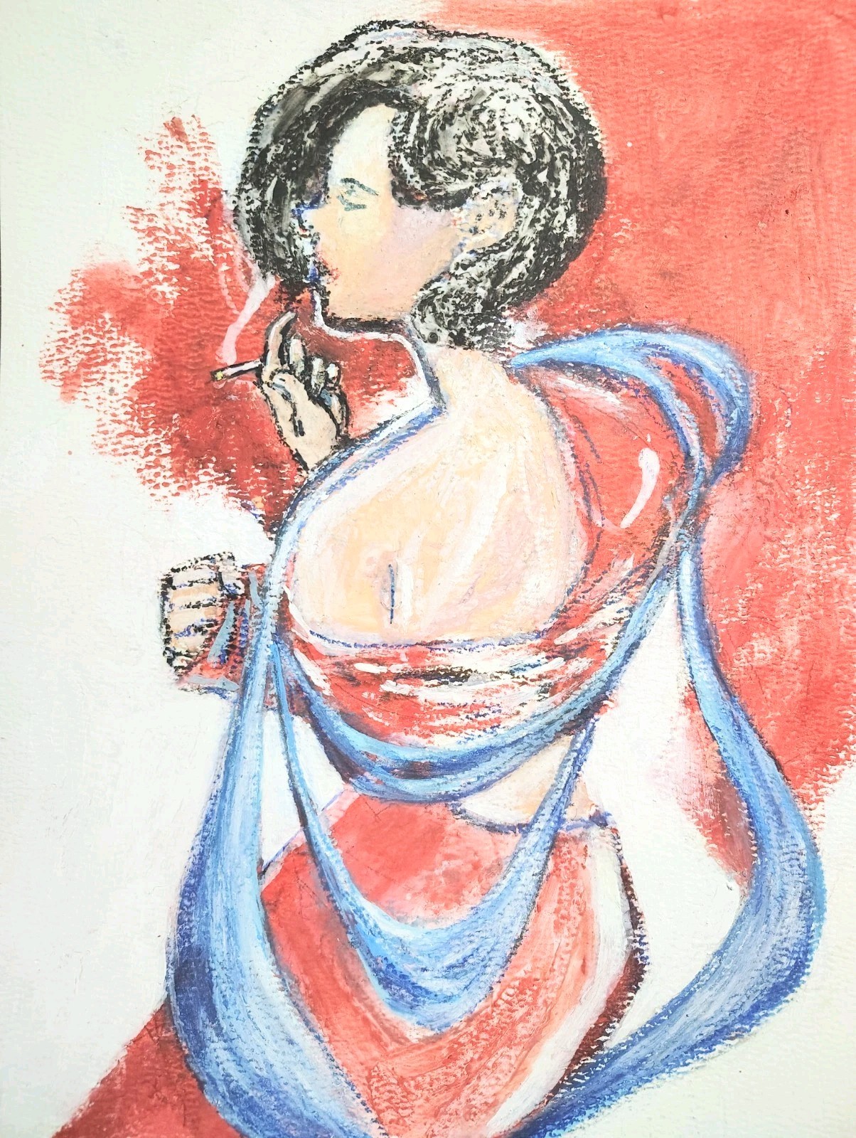 9 inch x 12 inch – Fashion/Figure Drawing – NO FRAME by A. Avila
