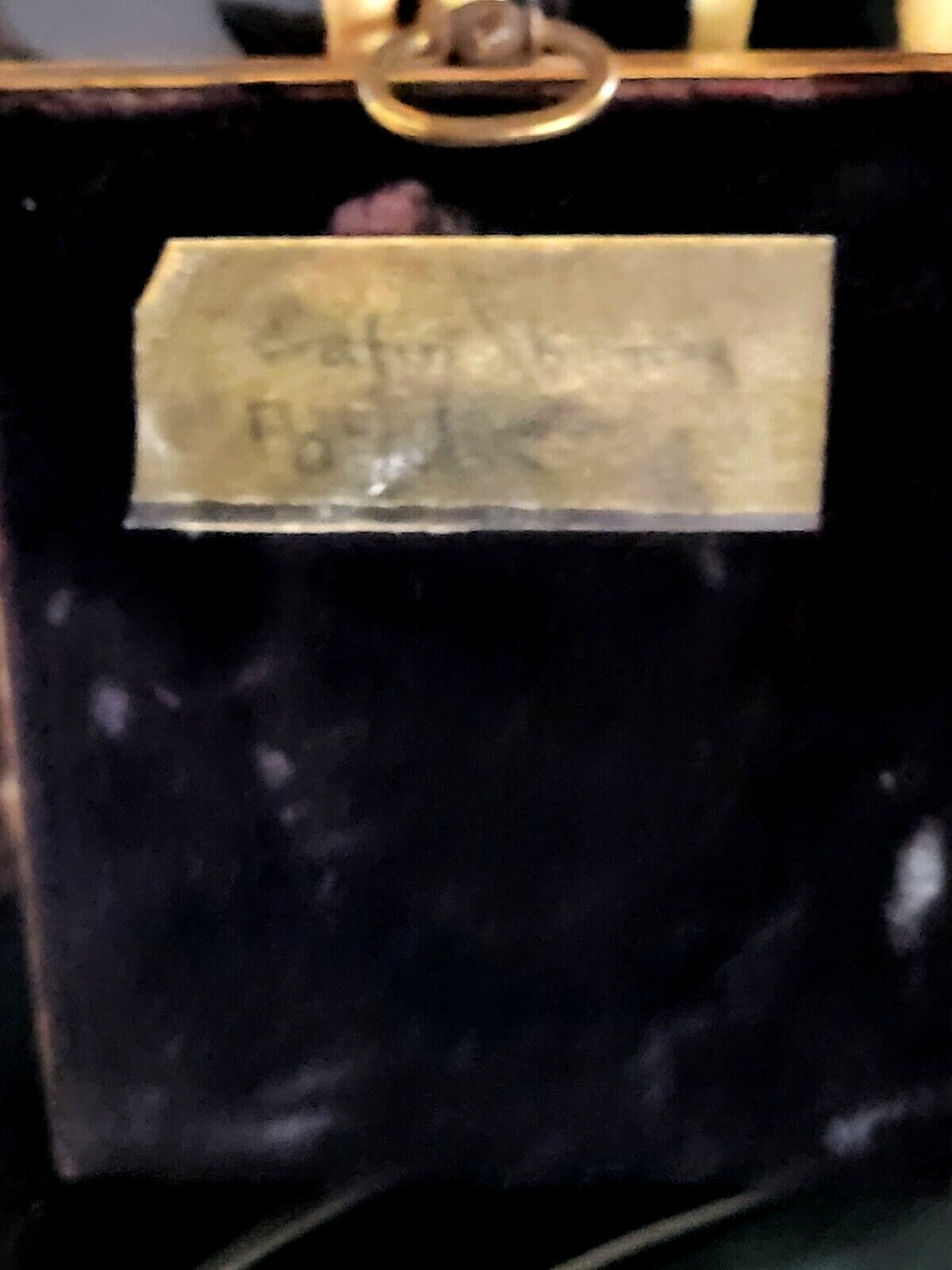 antikes Miniatur Gemälde Lupenmalerei um 1850 signiert